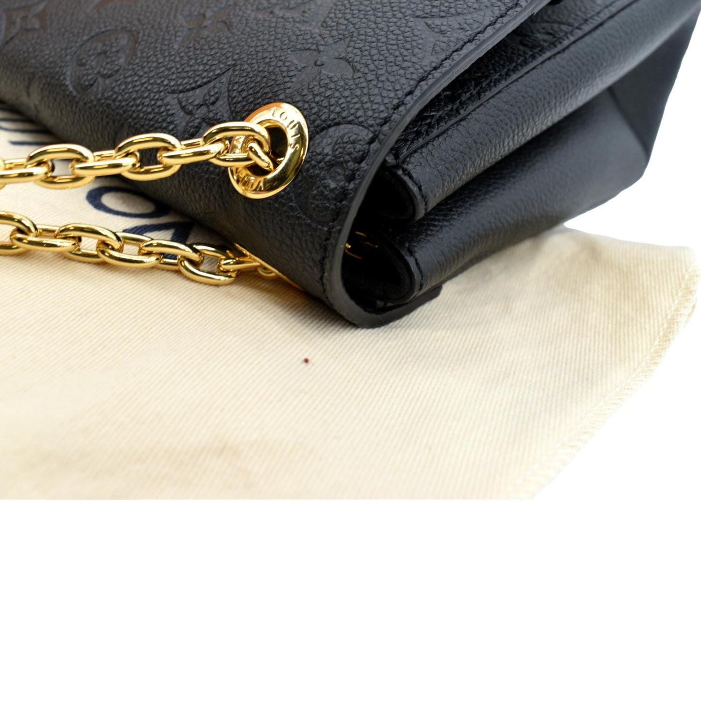 LOUIS VUITTON Vavin PM Monogram Empreinte Leather Shoulder Bag Black  - New Year Deals