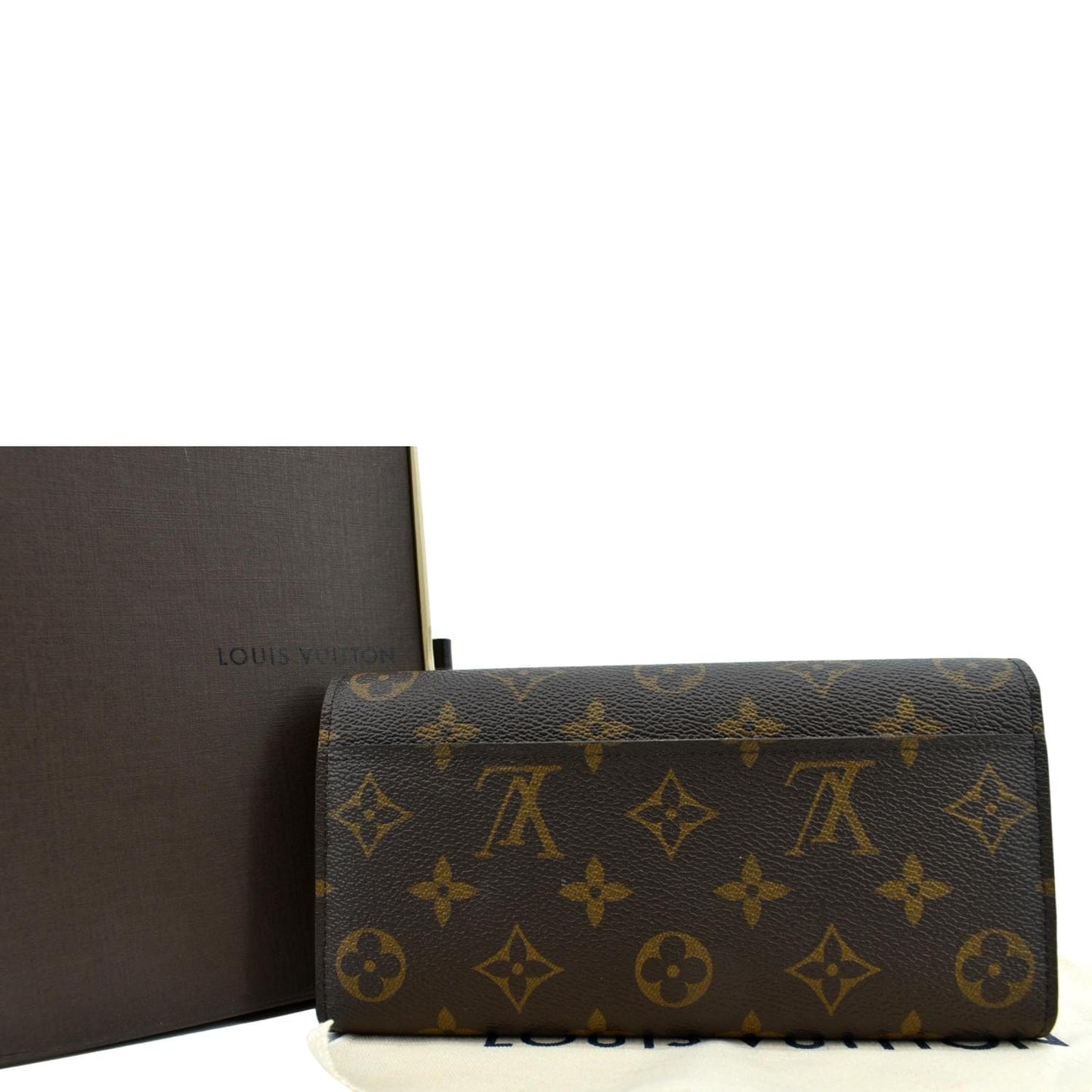 LOUIS VUITTON  Sarah Monogram Canvas Wallet Brown