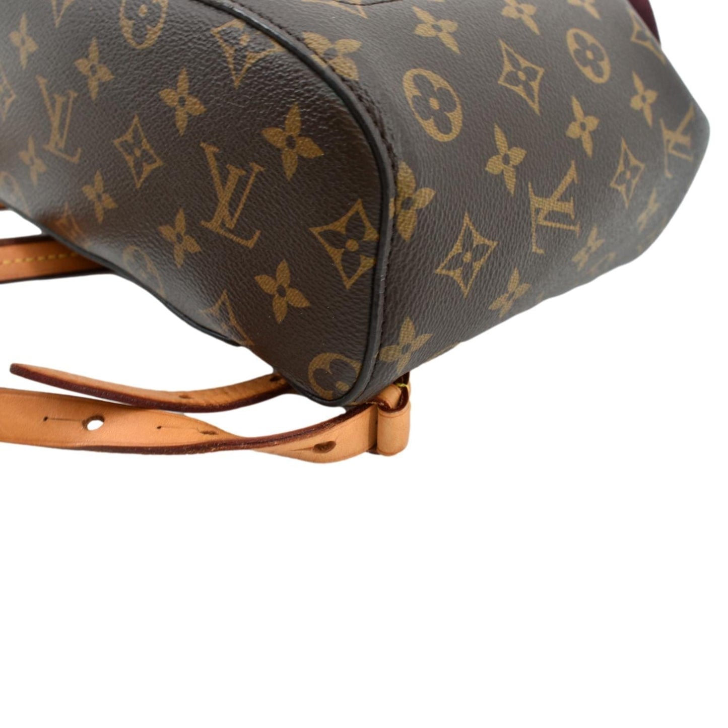 LOUIS VUITTON Montsouris Monogram Canvas Backpack Bag Brown