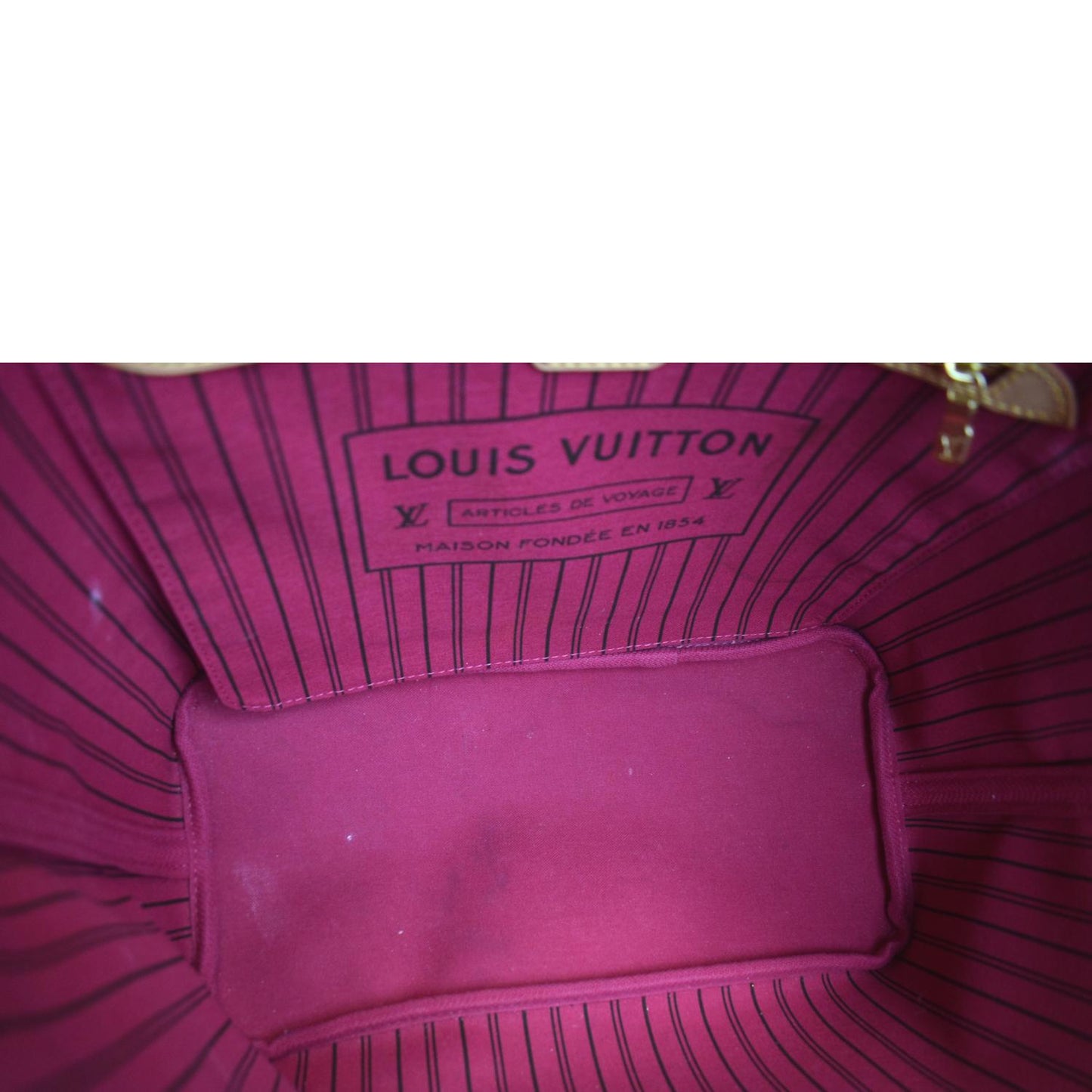 LOUIS VUITTON Neverfull MM Monogram Canvas Tote Bag Brown