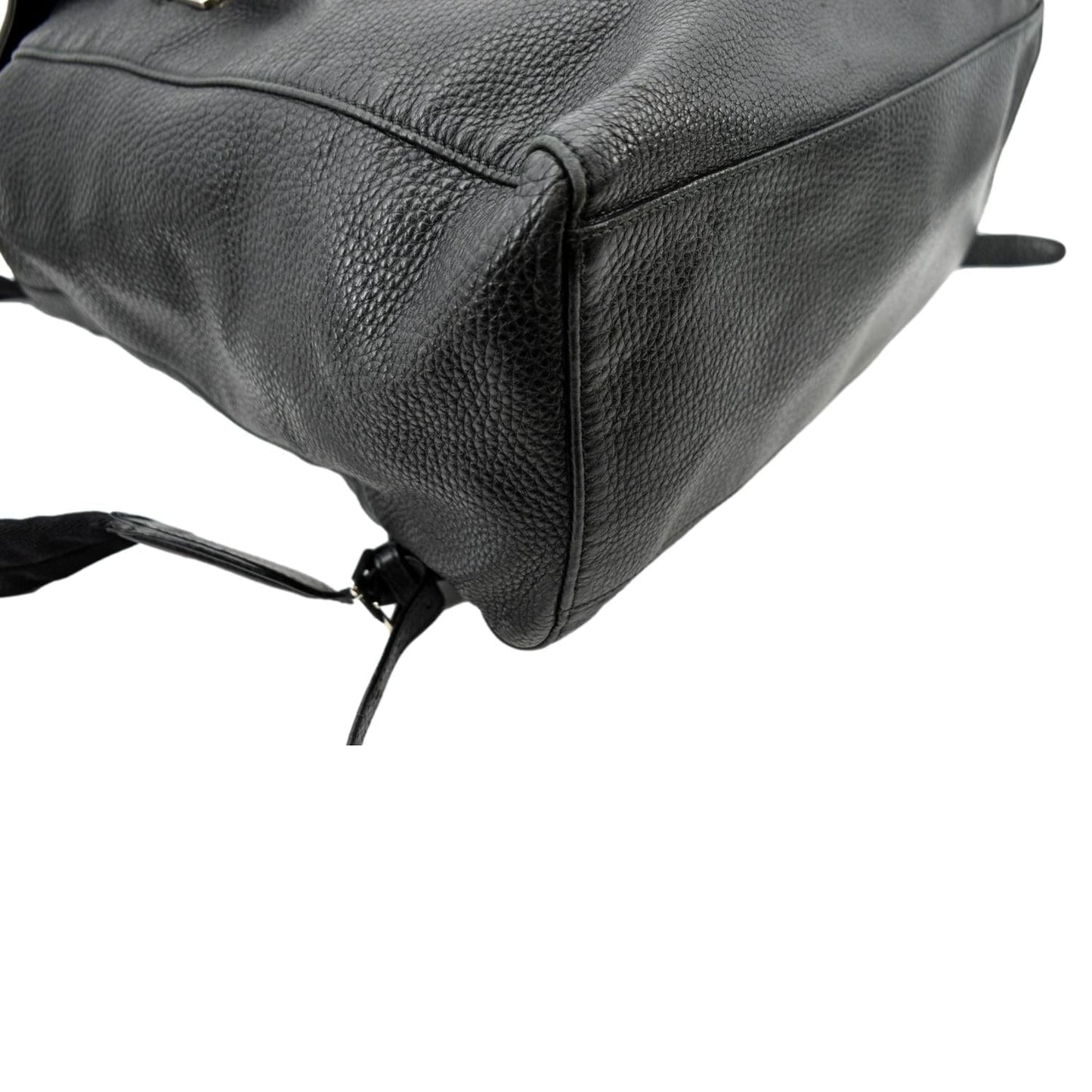 GUCCI GG Pebbled Leather Backpack Grey 322061