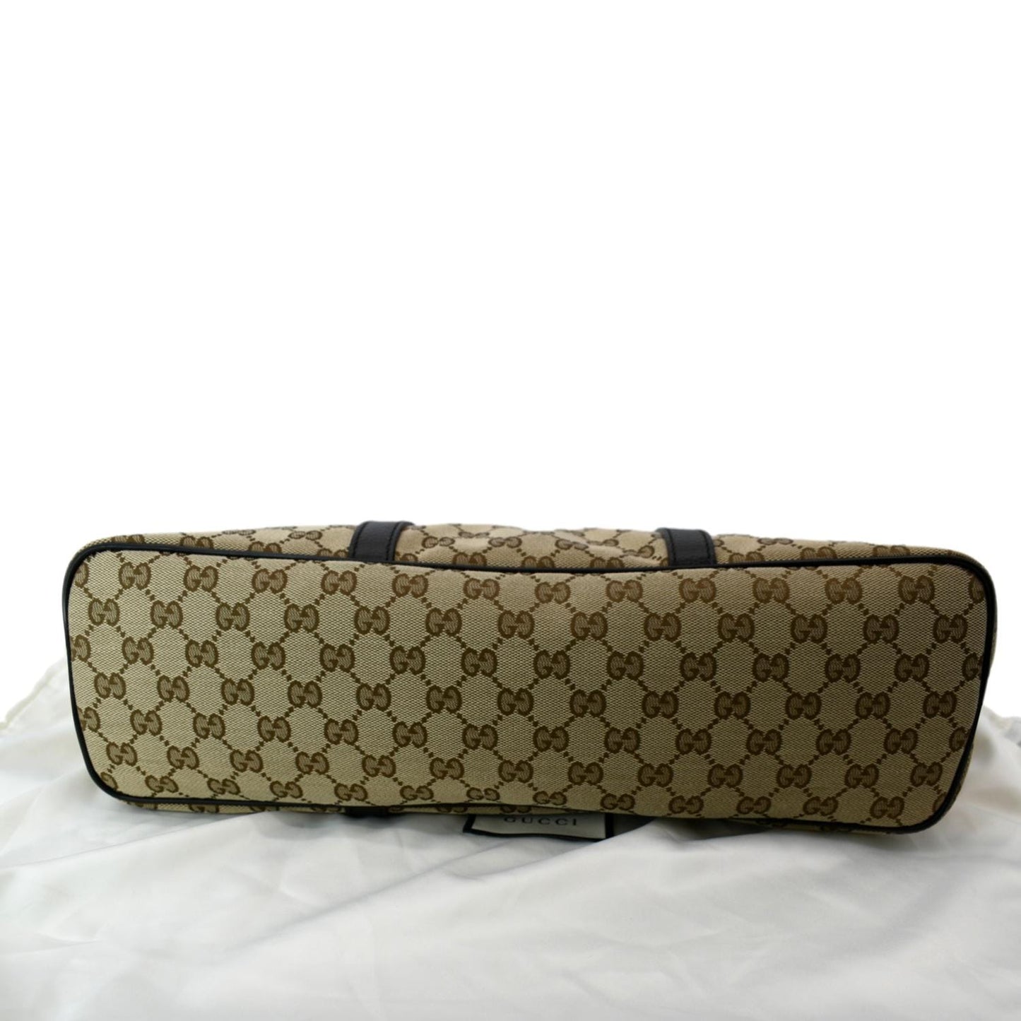 GUCCI GG Supreme Canvas Shopping Tote Bag Beige 449169