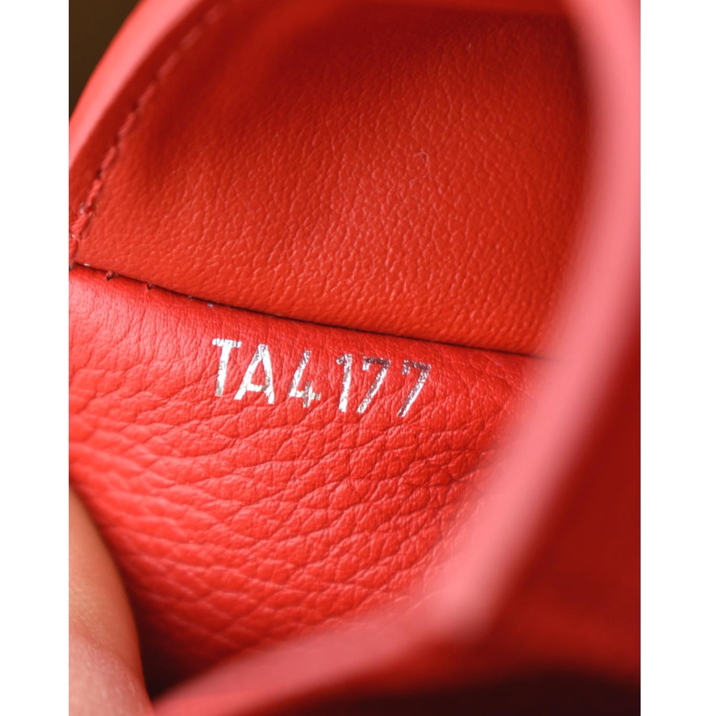 LOUIS VUITTON Lockme II Small Compact Calfskin Leather Wallet Red