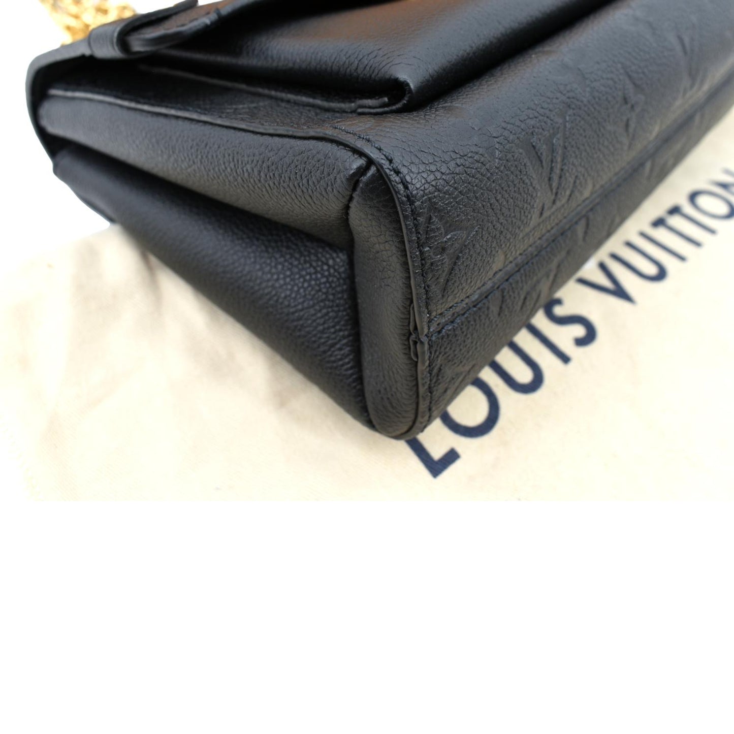 LOUIS VUITTON Vavin PM Monogram Empreinte Leather Shoulder Bag Black  - New Year Deals