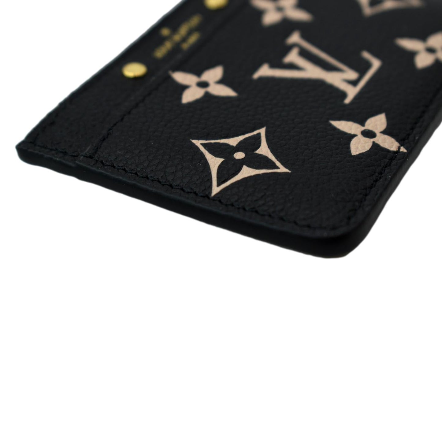 LOUIS VUITTON Card Holder Monogram Empreinte Leather Bicolor