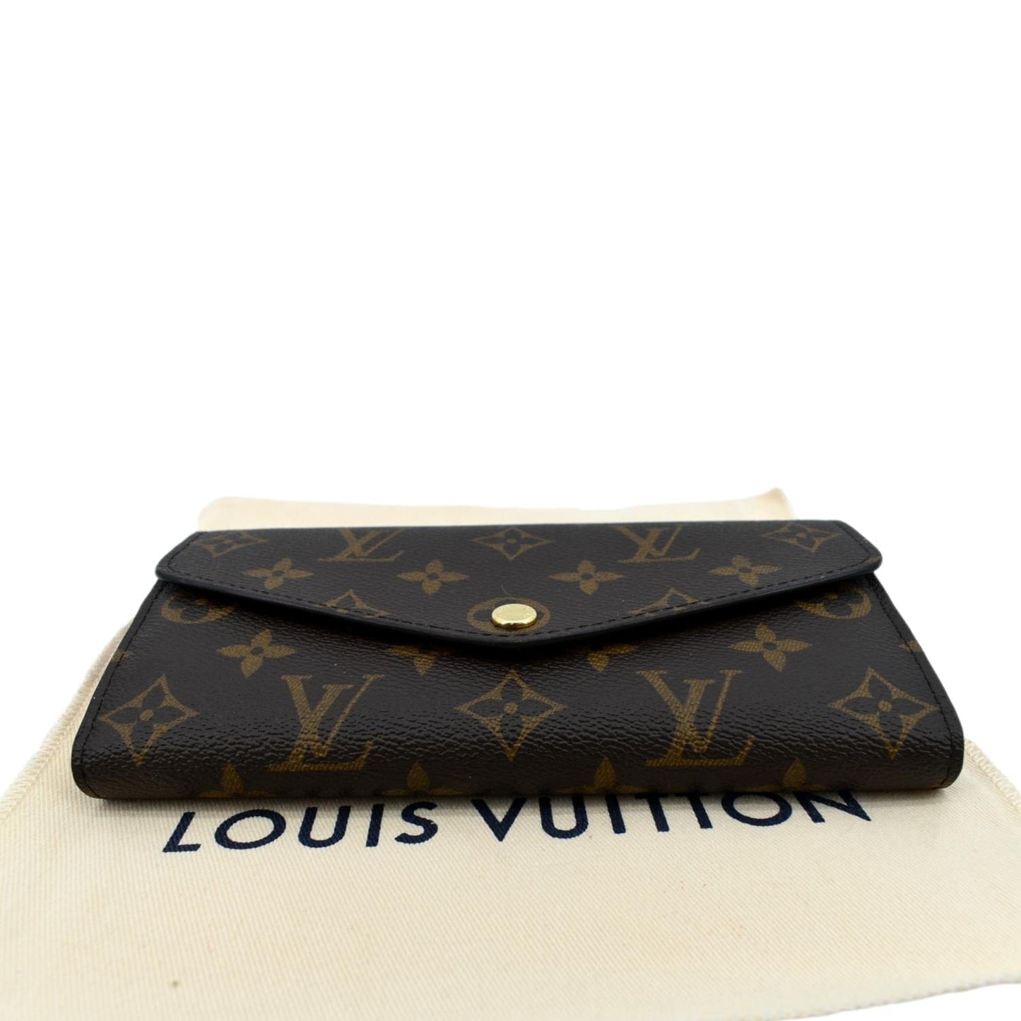 LOUIS VUITTON  Sarah Monogram Canvas Wallet Brown