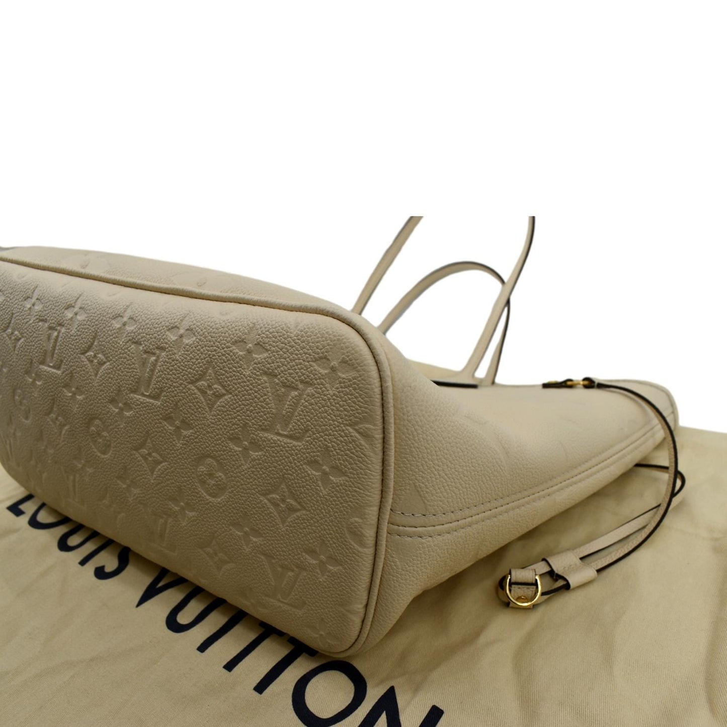 LOUIS VUITTON  Neverfull MM Monogram Empreinte Tote Bag Tourterelle  - Hot Deals