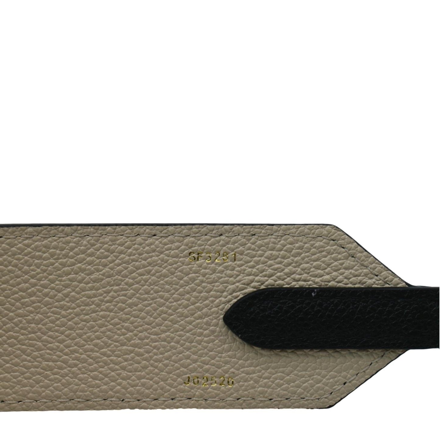 LOUIS VUITTON Bicolor Monogram Empreinte Bag Strap Black
