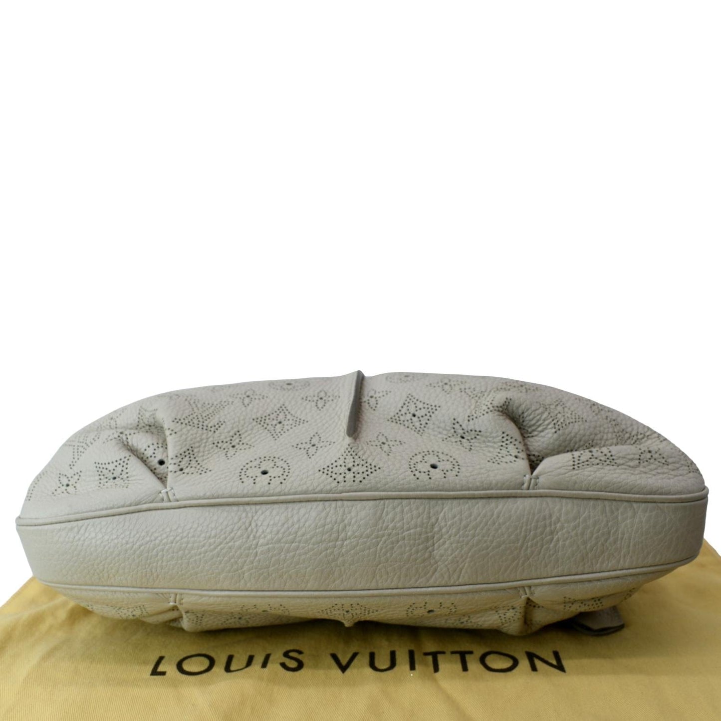 Louis Vuitton Selene PM Mahina Leather Tote Shoulder Bag Cream