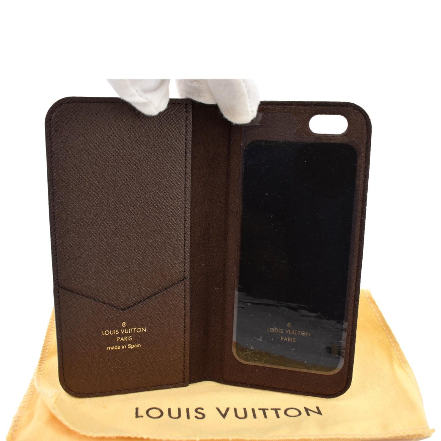 LOUIS VUITTON iPhone Monogram Canvas Phone Case Brown