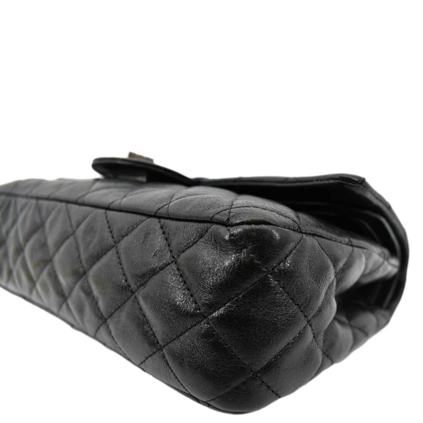CHANEL Reissue Flap Leather Shoulder Bag Black