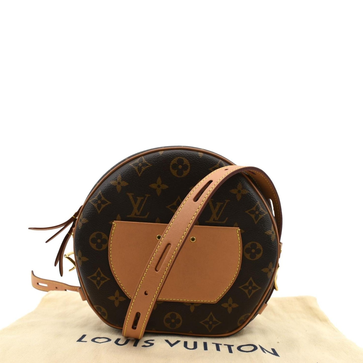 LOUIS VUITTON Boite Chapeau Souple MM Monogram Canvas Shoulder Bag Brown