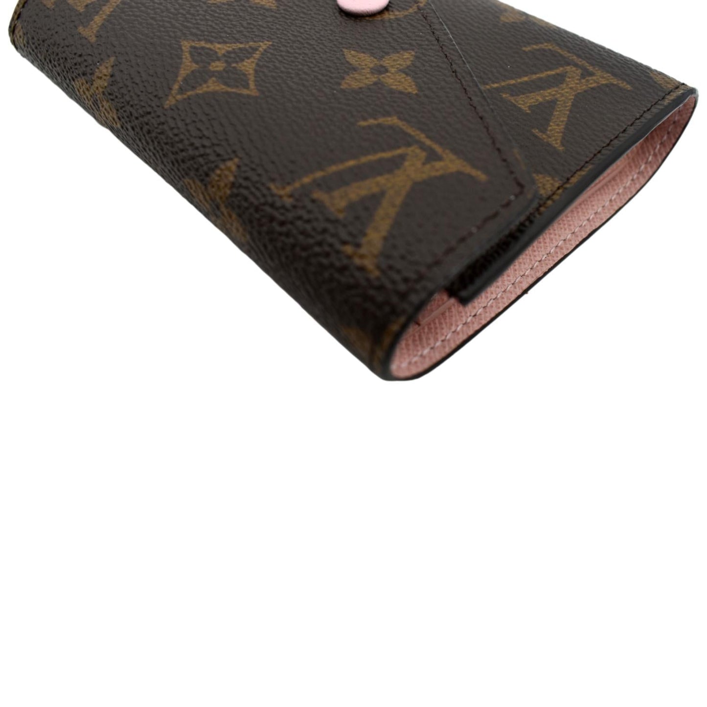 LOUIS VUITTON Victorine Monogram Canvas Wallet Rose Ballerina