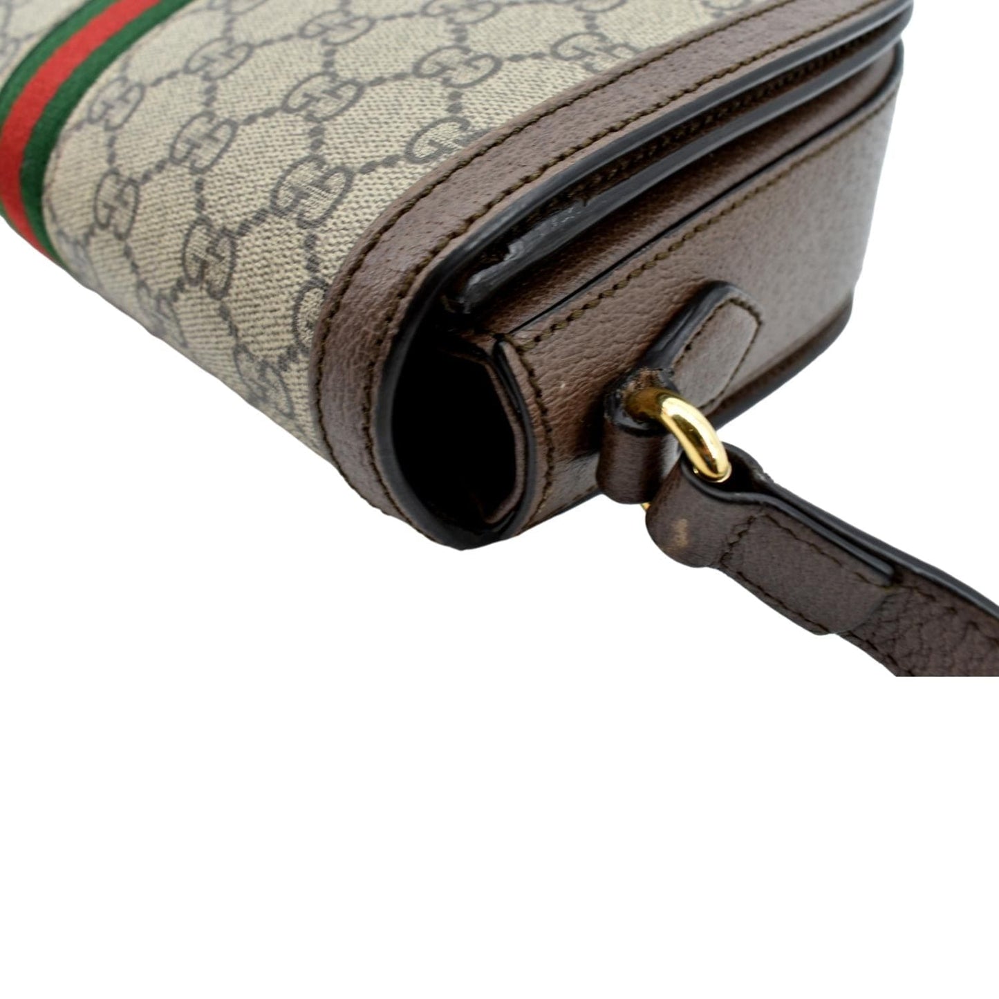 GUCCI Ophidia GG Supreme Canvas Crossbody Bag Beige 601044