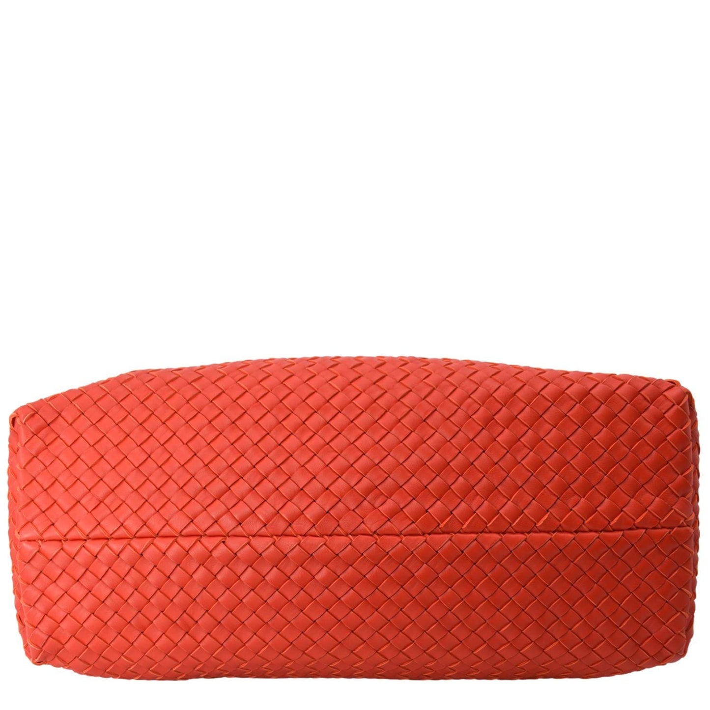 BOTTEGA VENETA Medium Cabat Intreccio Leather Tote Bag Red