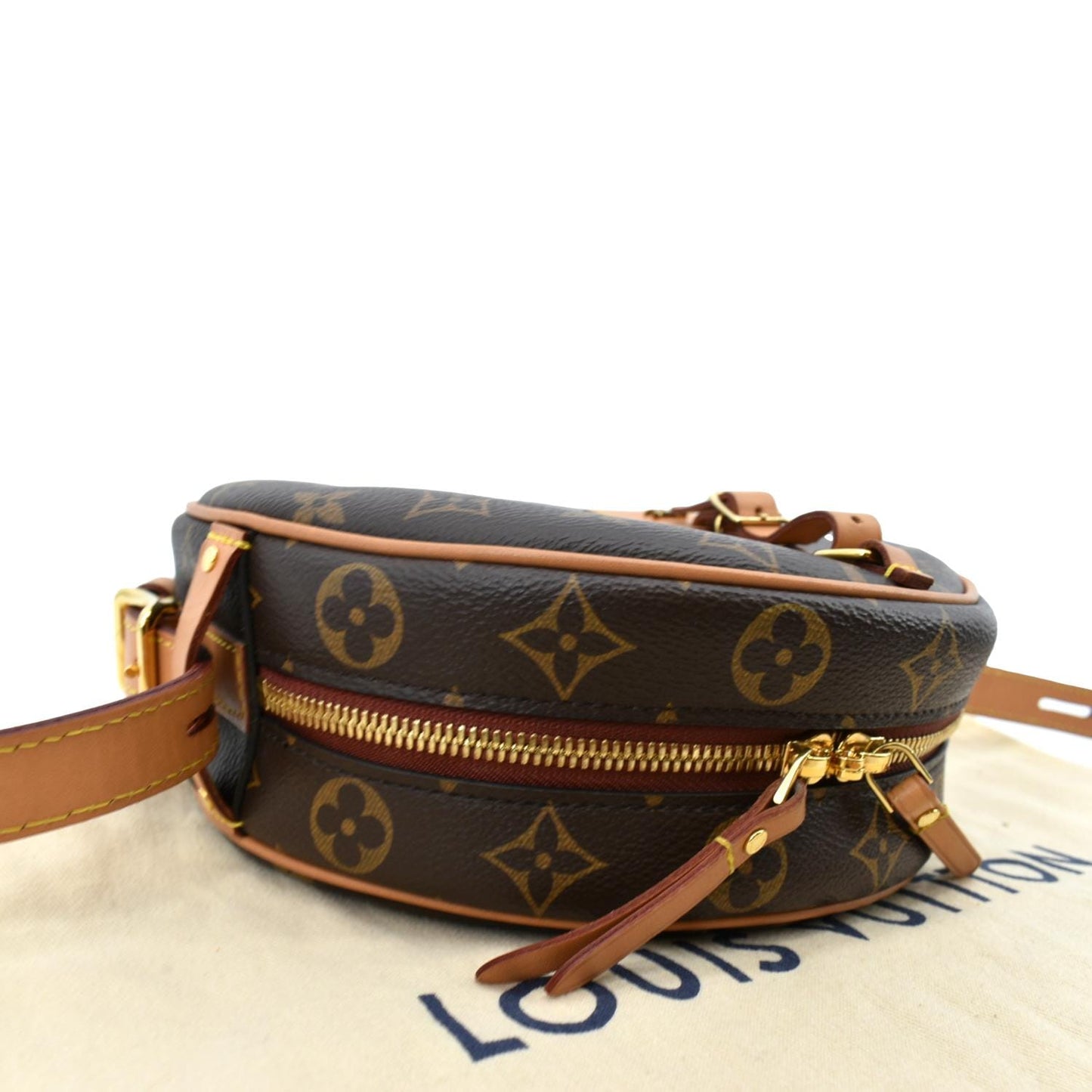 LOUIS VUITTON Boite Chapeau Souple MM Monogram Canvas Shoulder Bag Brown