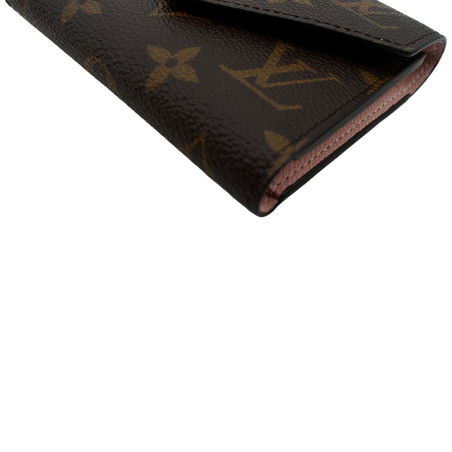 LOUIS VUITTON Victorine Monogram Canvas Wallet Rose Ballerina
