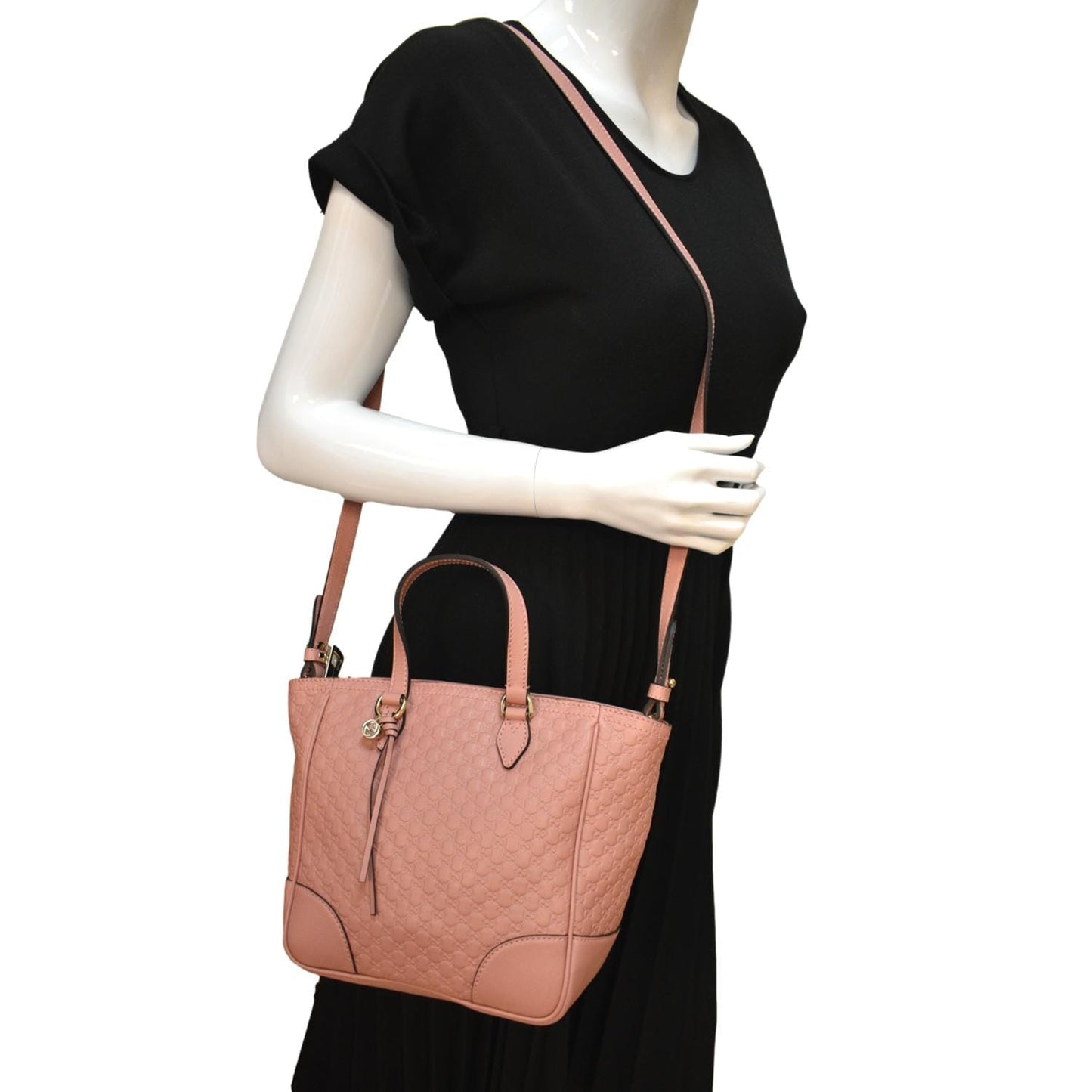 GUCCI Small Bree GG Leather Crossbody Bag Light Pink 449241
