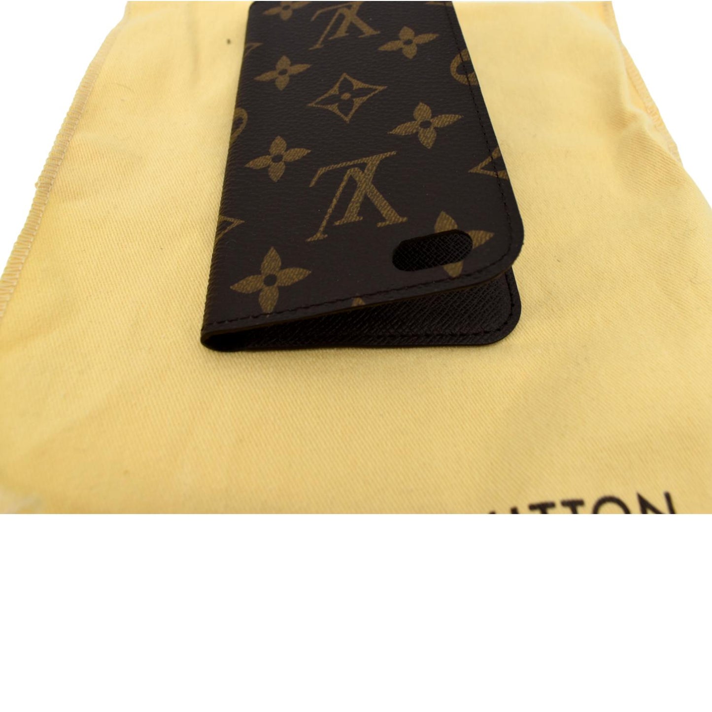LOUIS VUITTON iPhone Monogram Canvas Phone Case Brown