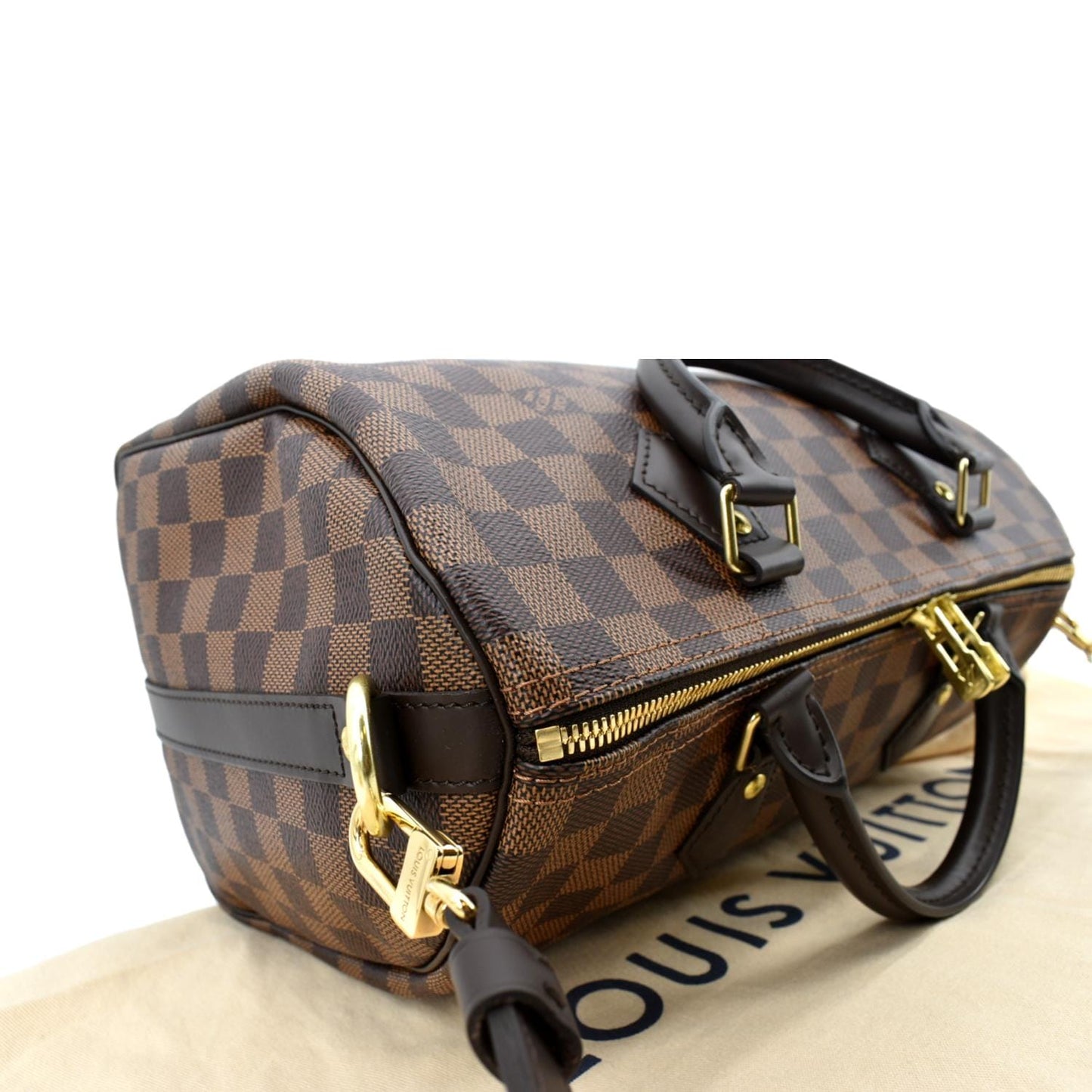 LOUIS VUITTON Speedy 30 Bandouliere Damier Ebene Shoulder Bag Brown - New Year Deals