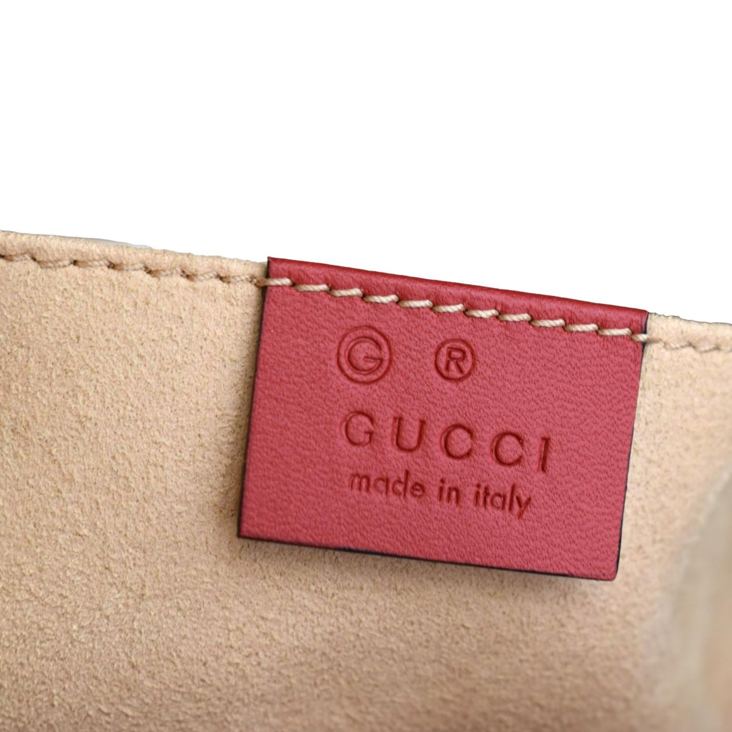 GUCCI GG Supreme Monogram Blooms Print Mini Chain Crossbody Bag Beige 546313