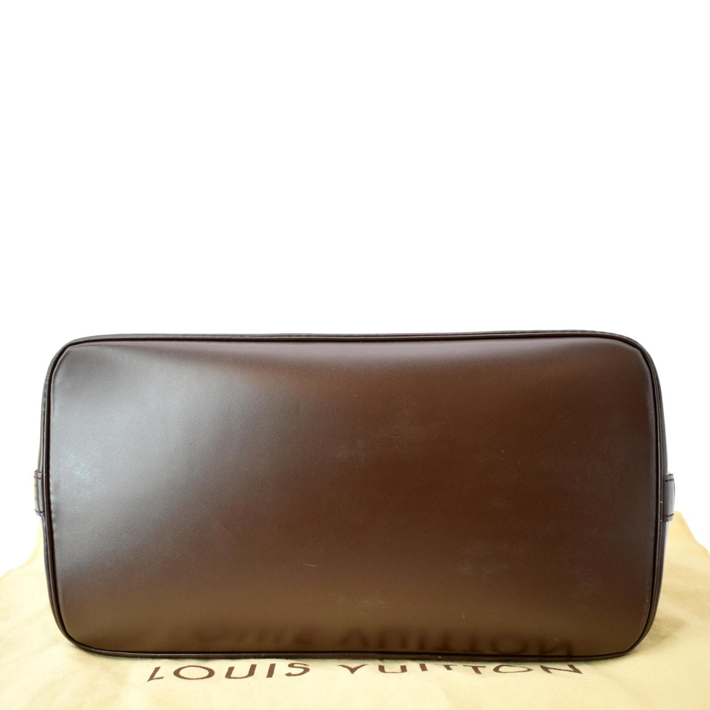 LOUIS VUITTON Alma PM Damier Ebene Satchel Bag Brown