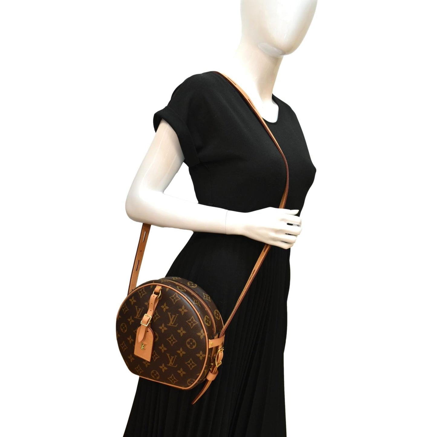 LOUIS VUITTON Boite Chapeau Souple MM Monogram Canvas Shoulder Bag Brown