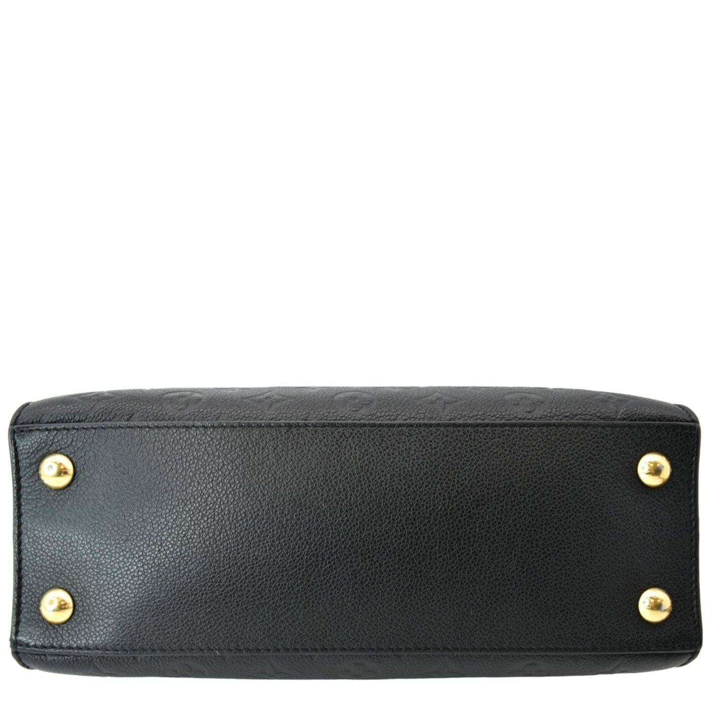 LOUIS VUITTON Pont Neuf MM Monogram Empreinte Leather Shoulder Bag Black