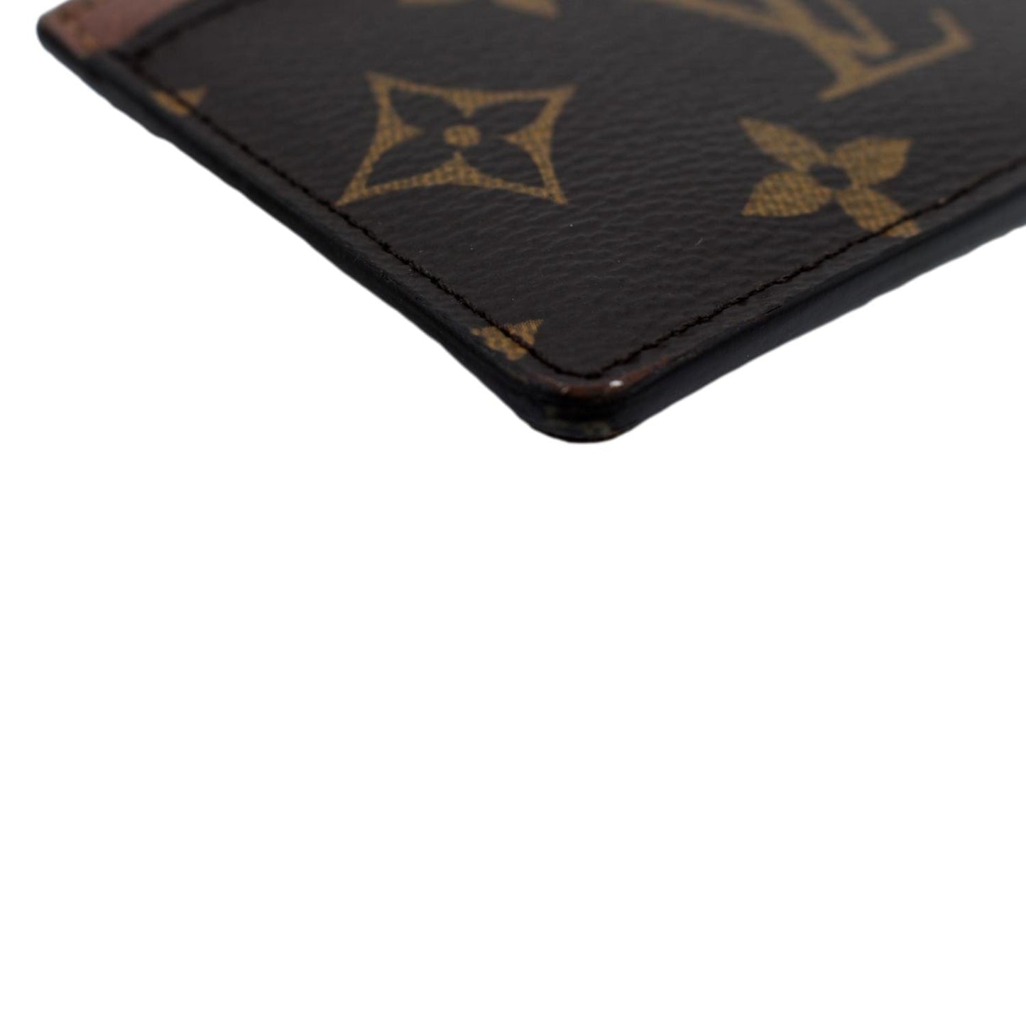 LOUIS VUITTON  Card Holder Monogram Canvas Brown