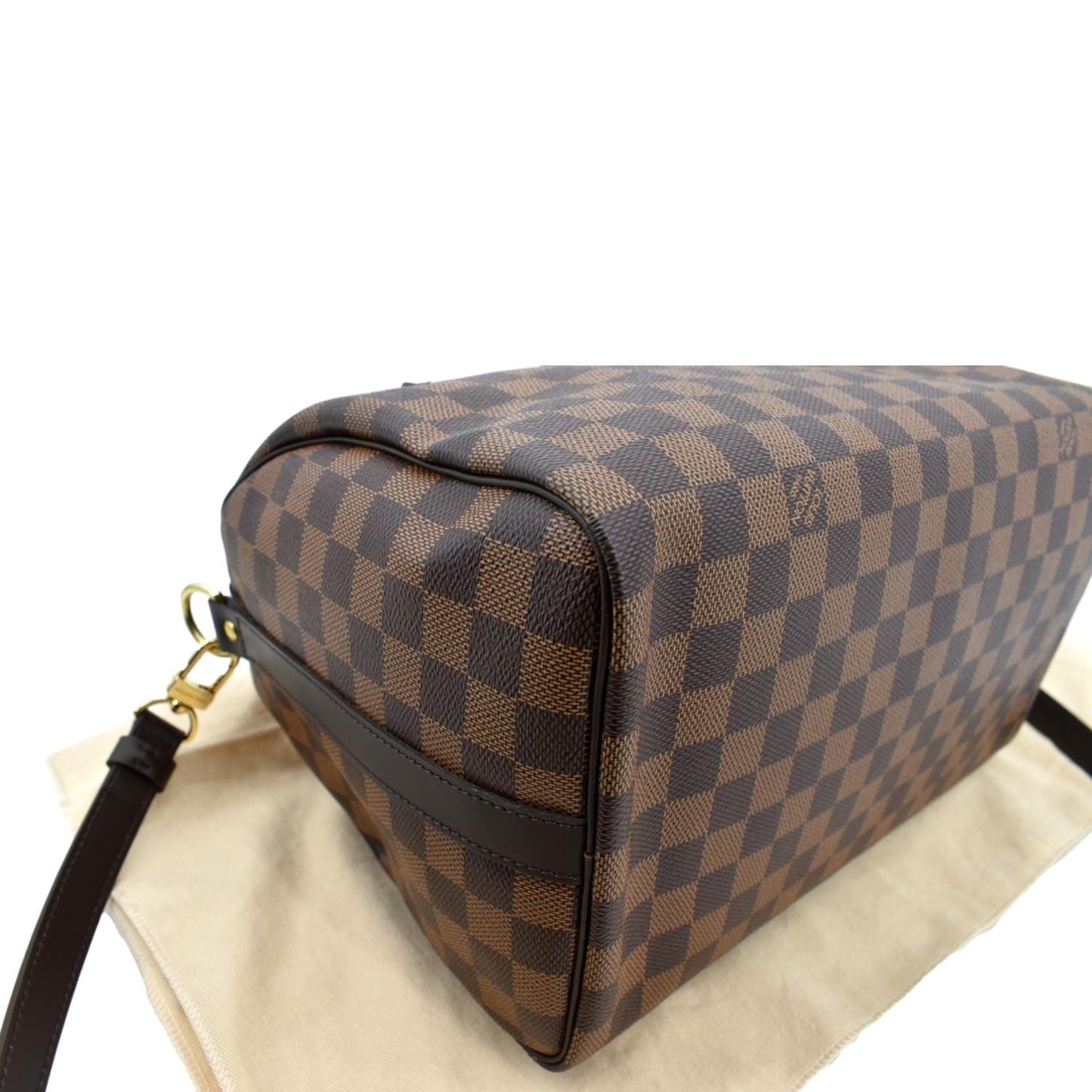 LOUIS VUITTON Speedy 30 Bandouliere Damier Ebene Shoulder Bag Brown - New Year Deals