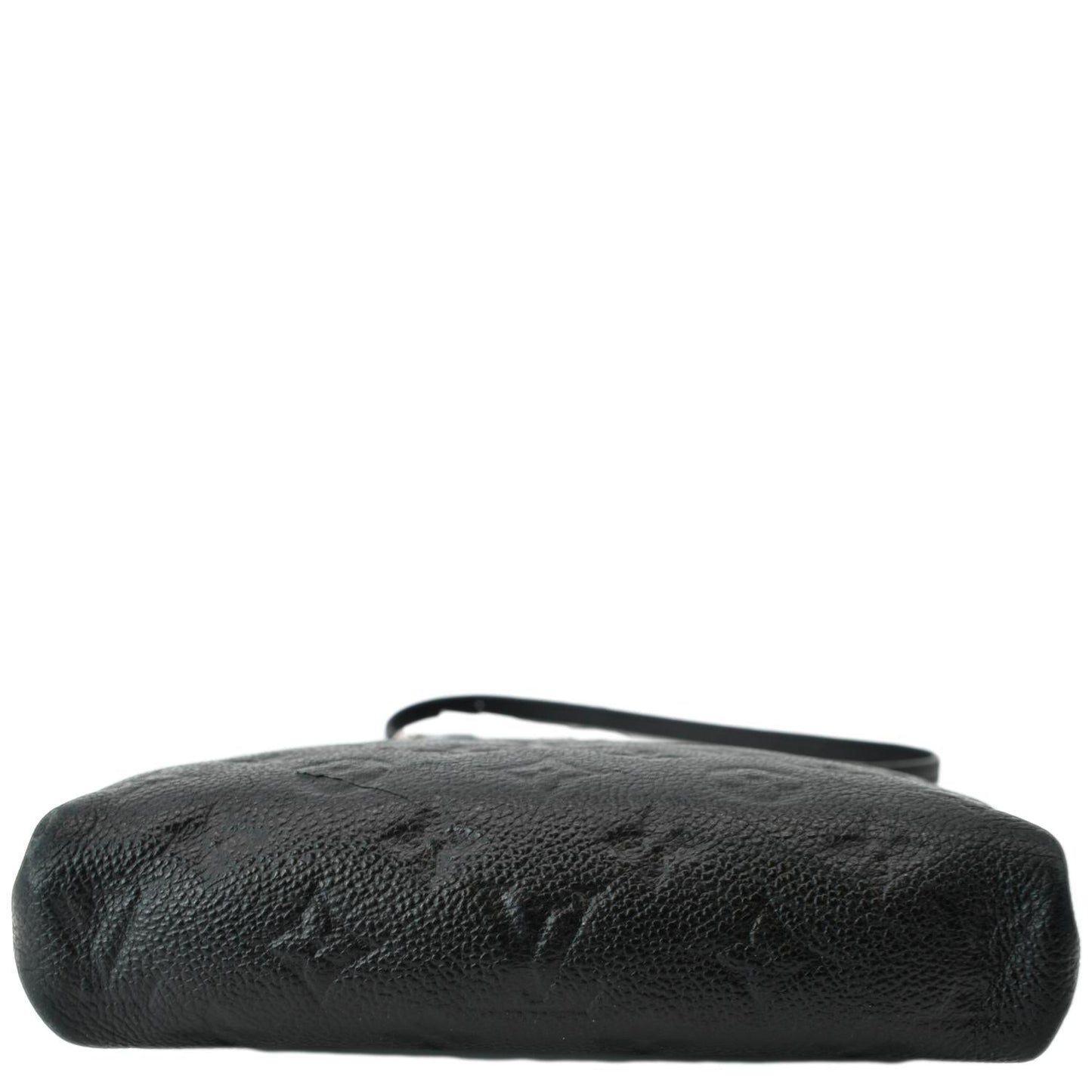 LOUIS VUITTON Pallas Monogram Empreinte Clutch Crossbody Bag Black