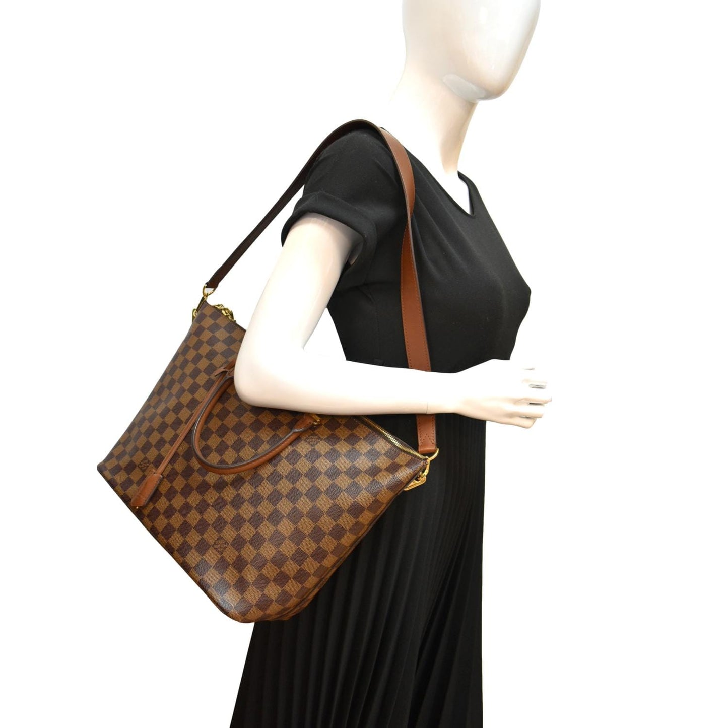LOUIS VUITTON Belmont Damier Ebene Shoulder Bag Brown - Hot Deals