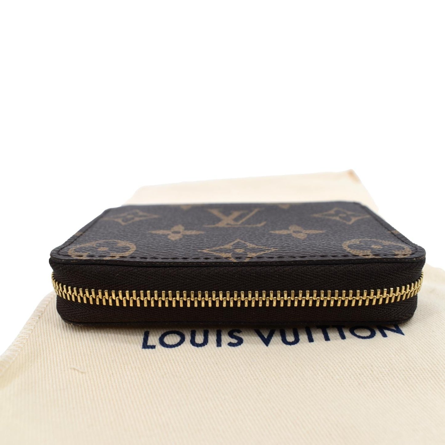 LOUIS VUITTON Monogram Canvas Zippy Coin Purse Brown