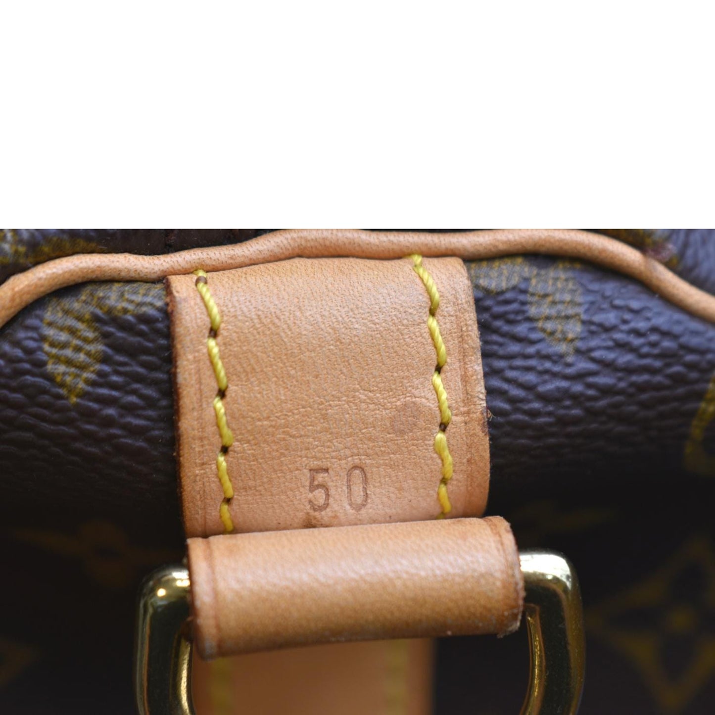 LOUIS VUITTON Keepall 50 Monogram Canvas Travel Bag Brown