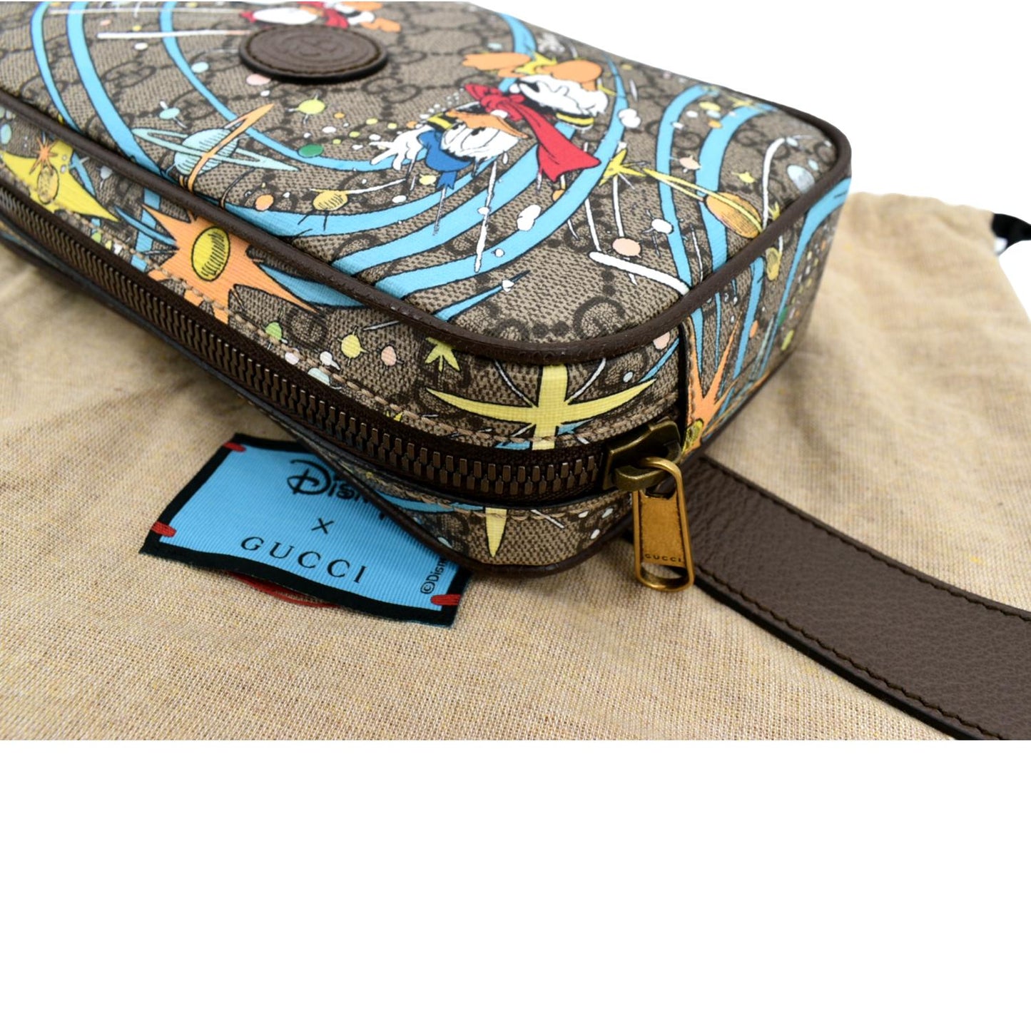 GUCCI xDisney GG Supreme Canvas Belt Bag Beige 602695