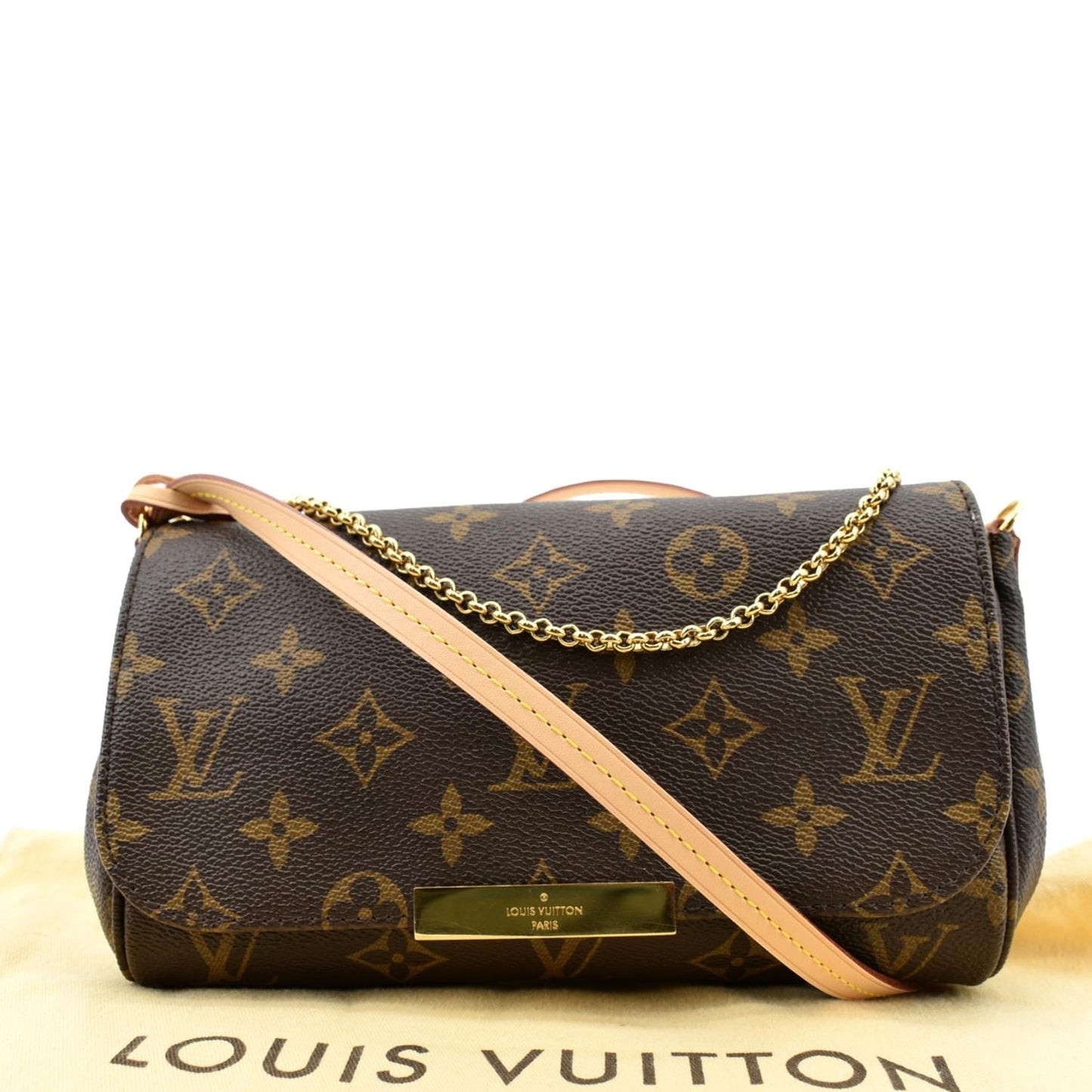 LOUIS VUITTON  Favorite PM Monogram Canvas Crossbody Bag Brown