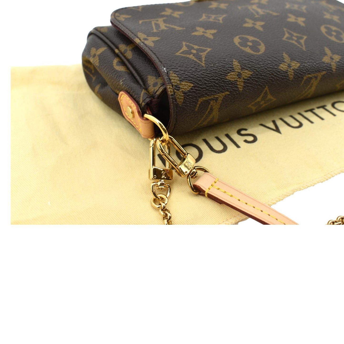 LOUIS VUITTON  Favorite PM Monogram Canvas Crossbody Bag Brown