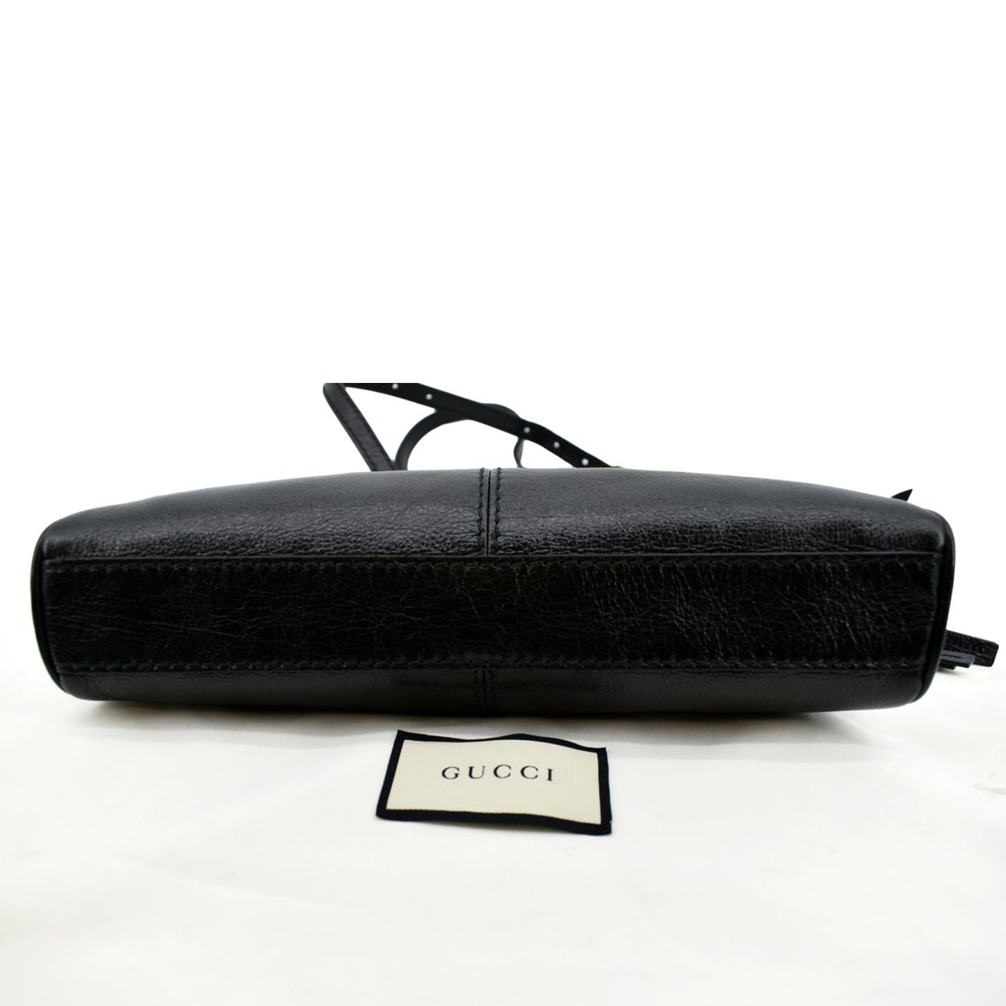GUCCI Re(Belle) Tiger head Leather Shoulder Bag Black 524620