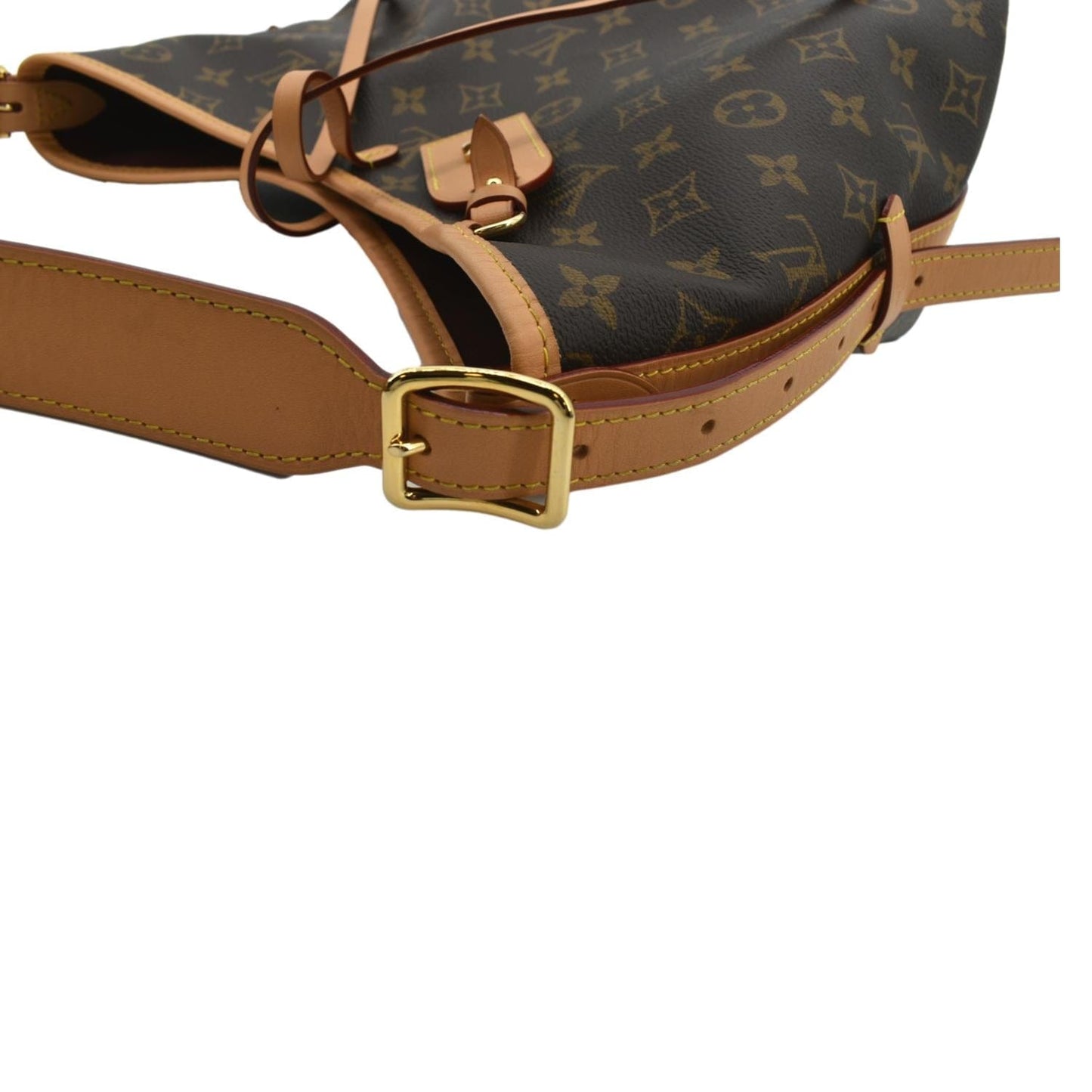 LOUIS VUITTON Carryall PM Monogram Canvas Shoulder Bag Brown