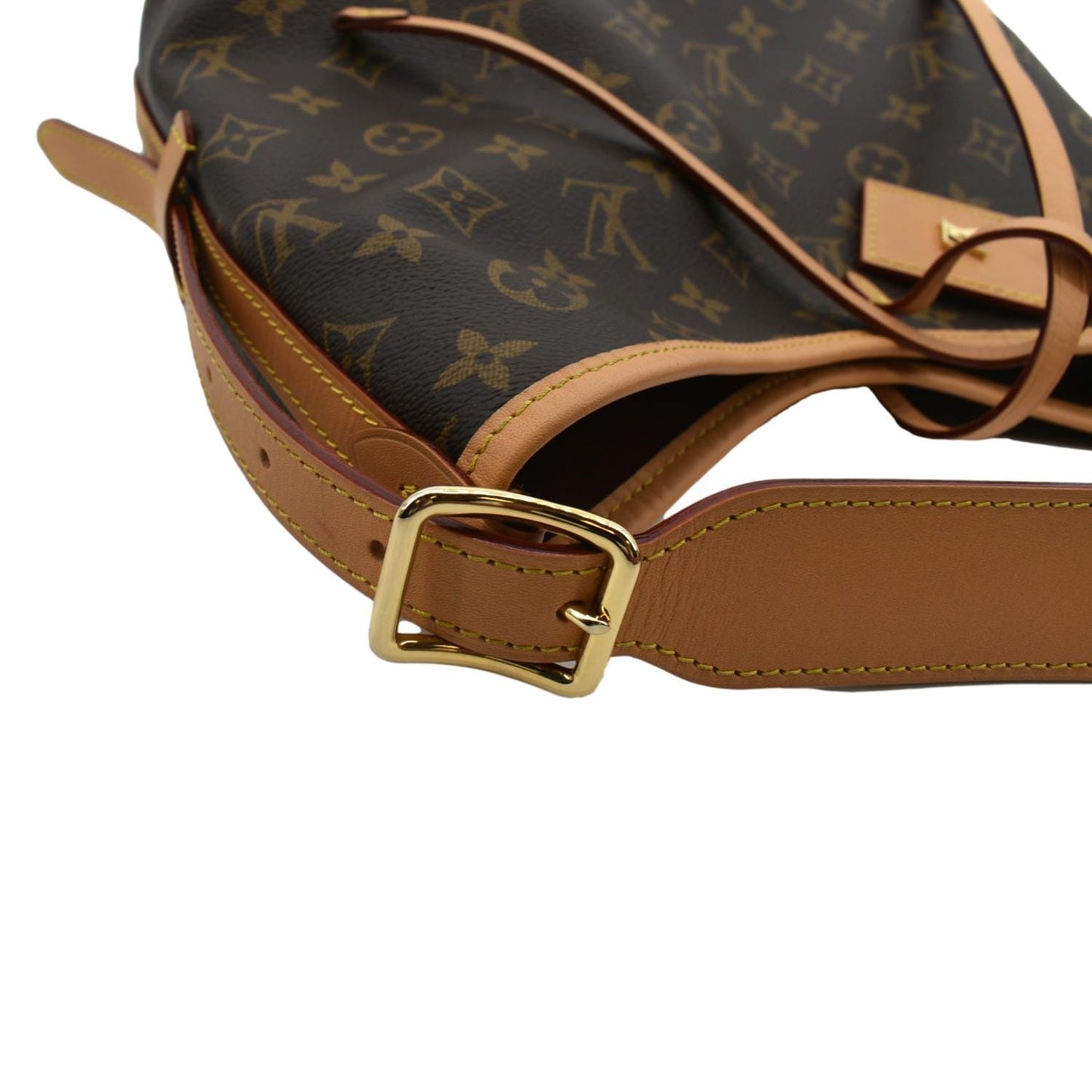 LOUIS VUITTON Carryall PM Monogram Canvas Shoulder Bag Brown