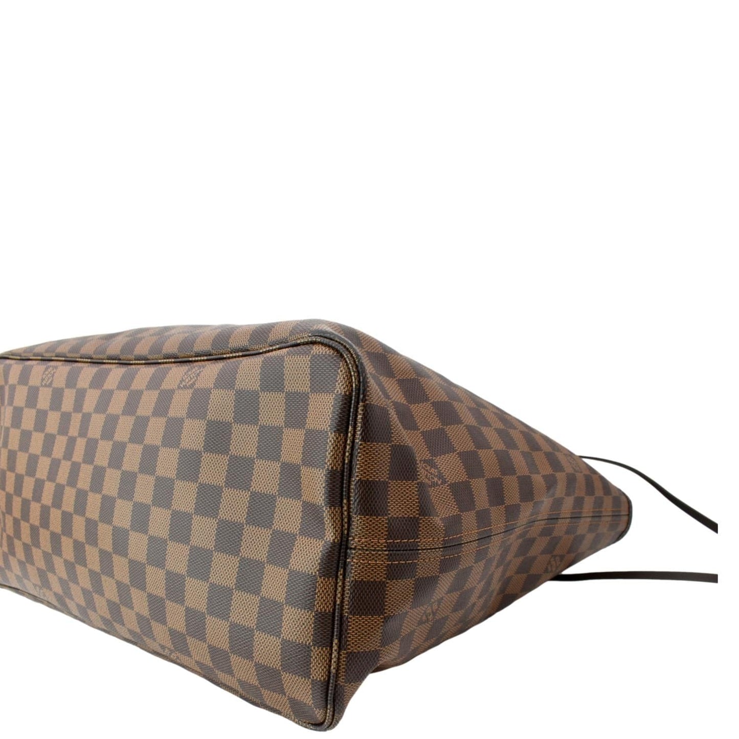 LOUIS VUITTON Neverfull GM Damier Ebene Tote Shoulder Bag Brown