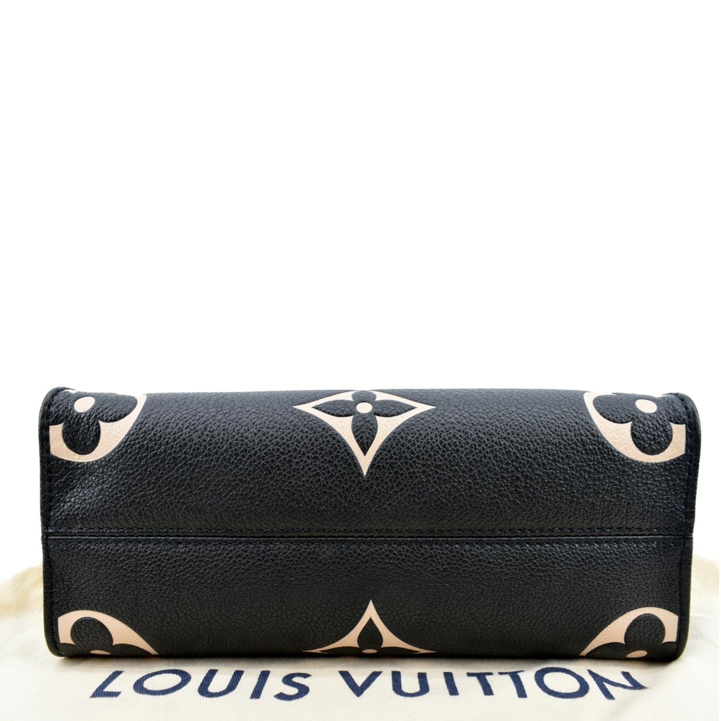 LOUIS VUITTON Onthego PM Bicolor Monogram Empreinte Shoulder Bag Black