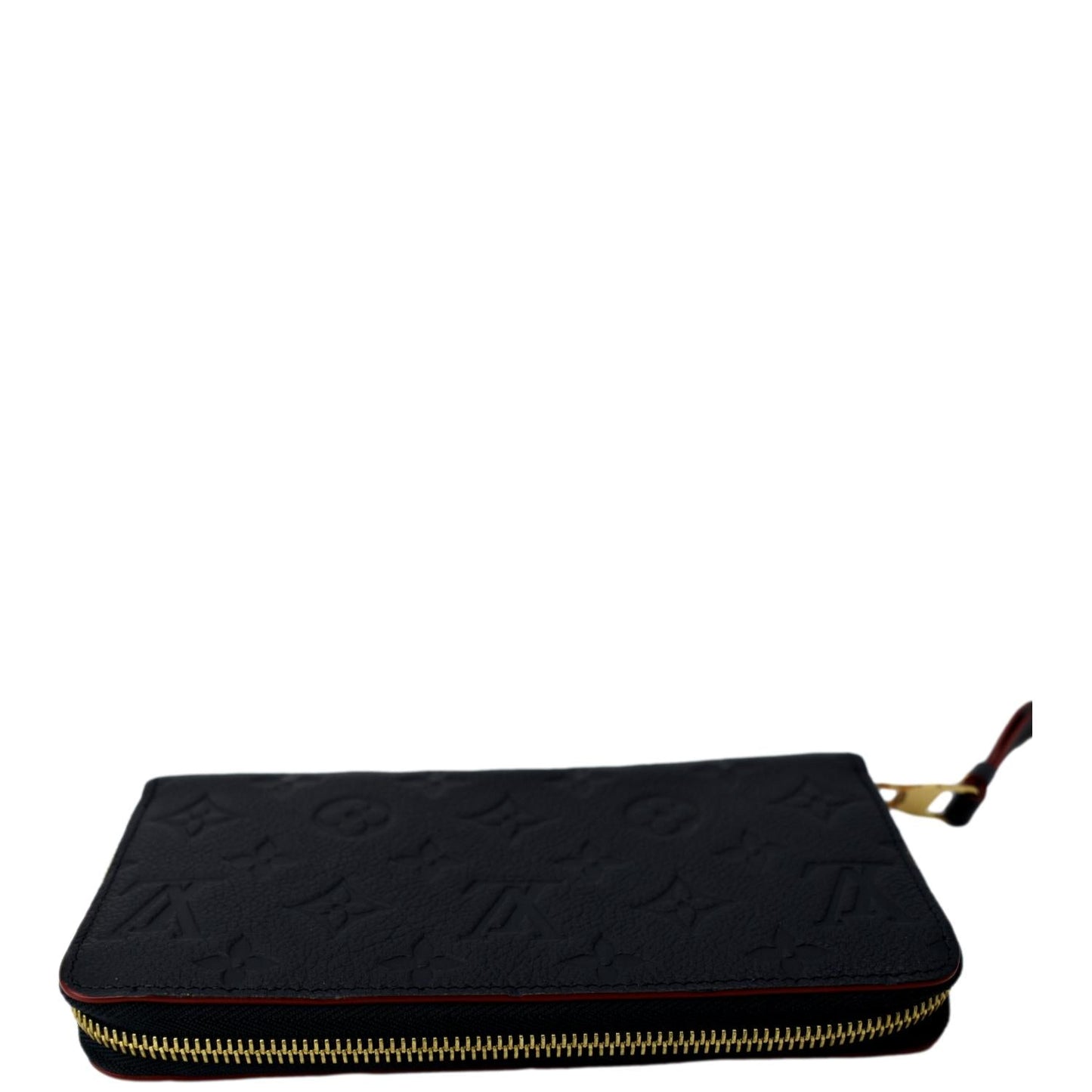 LOUIS VUITTON Monogram Empreinte Leather Zippy Wallet Navy Blue