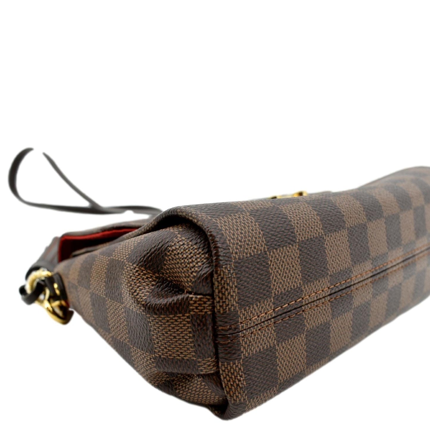 LOUIS VUITTON Croisette Damier Ebene Crossbody Bag Brown