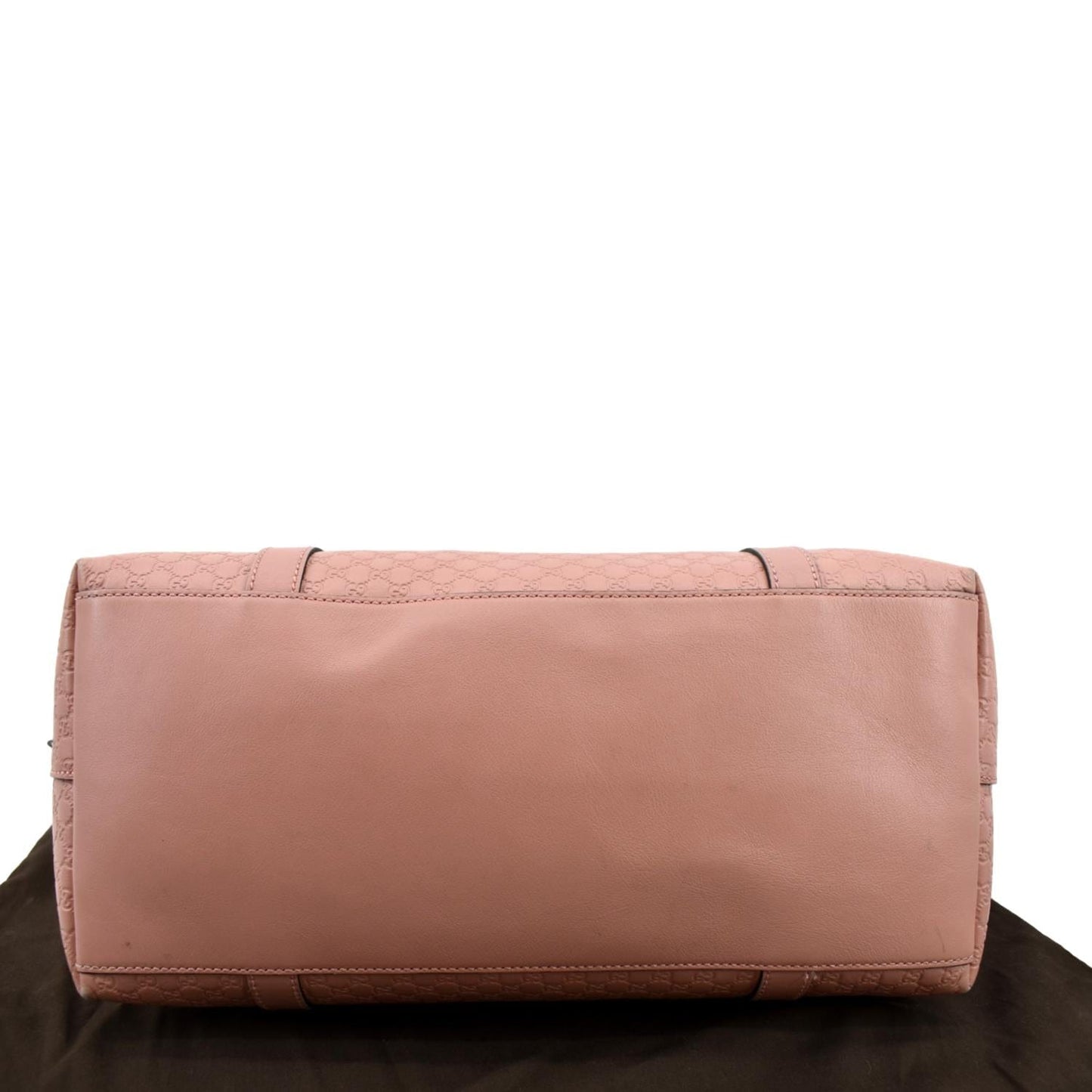 GUCCI Dome Large Microguccissima Leather Satchel Bag Soft Pink 449658