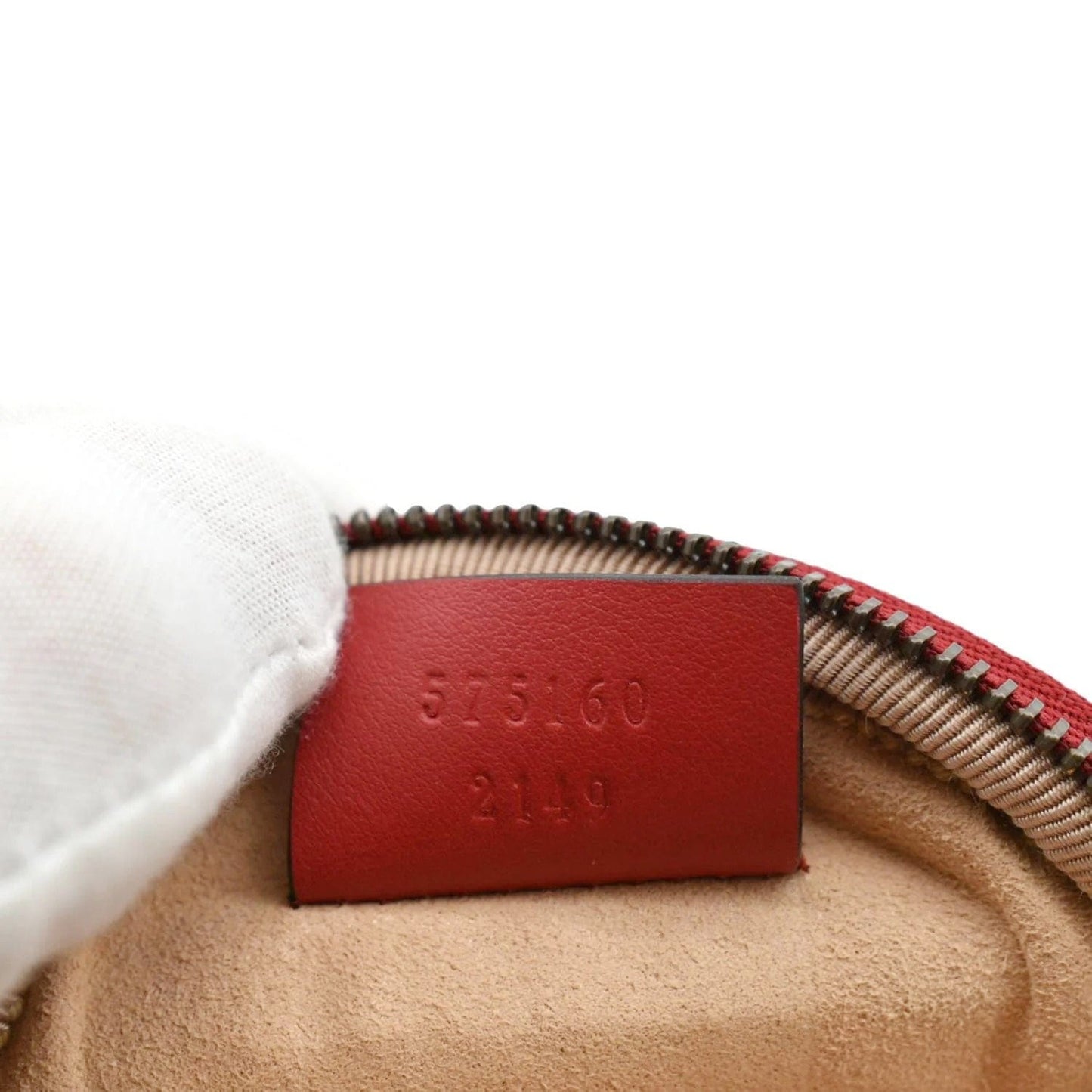 GUCCI GG Marmont Mini Round Leather Coin Purse Red 575160