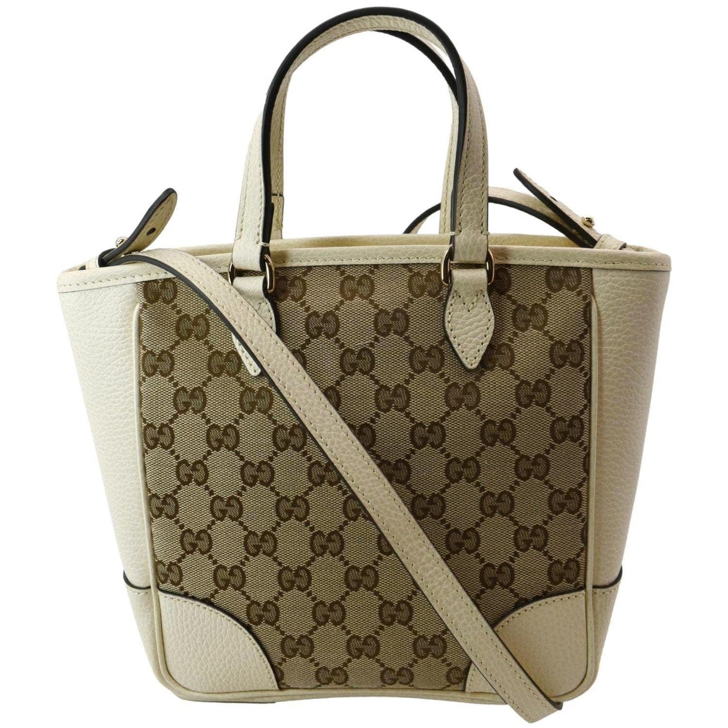 GUCCI Small Bree GG Leather Crossbody Bag Beige 449241