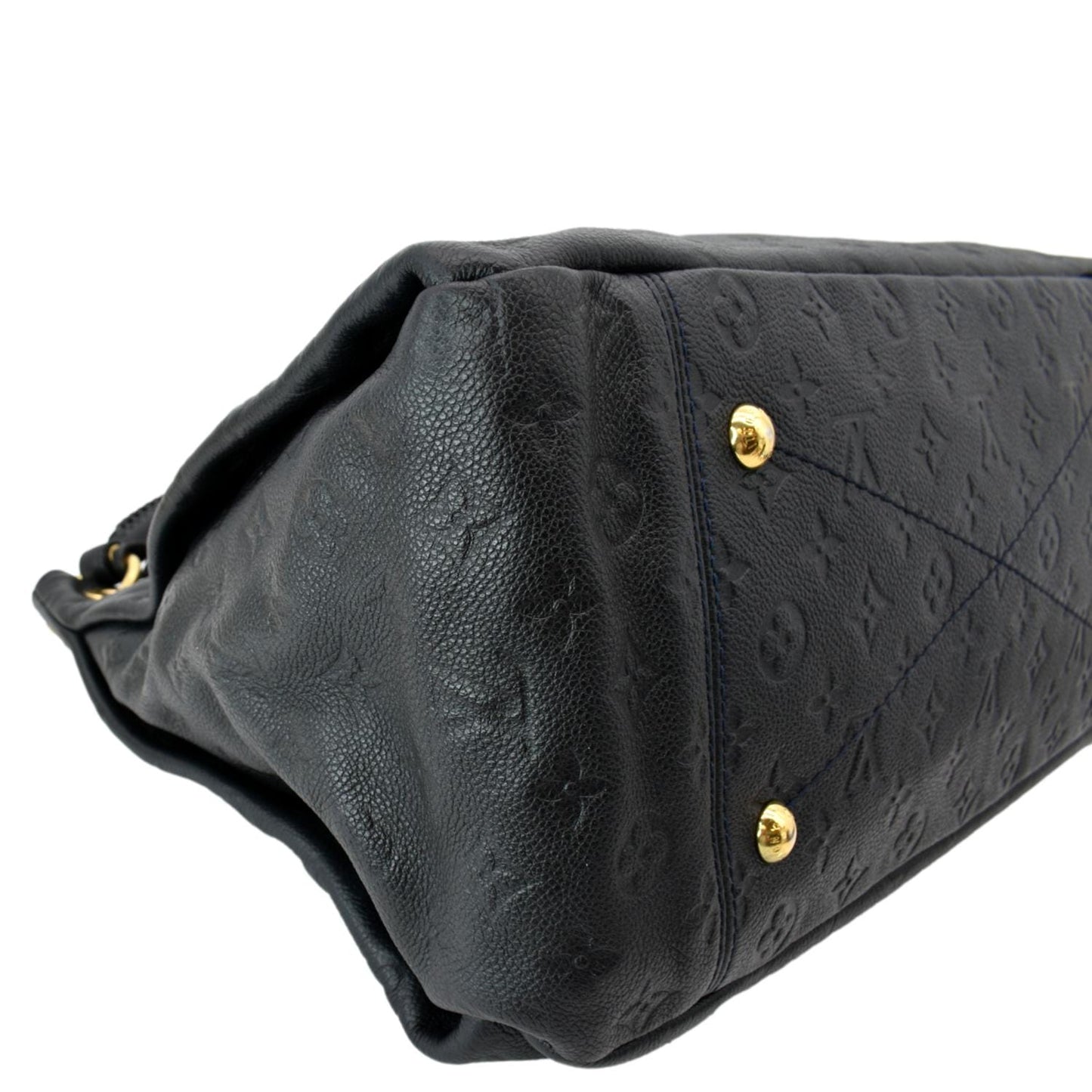 LOUIS VUITTON Artsy MM Empreinte Leather Hobo Bag Black