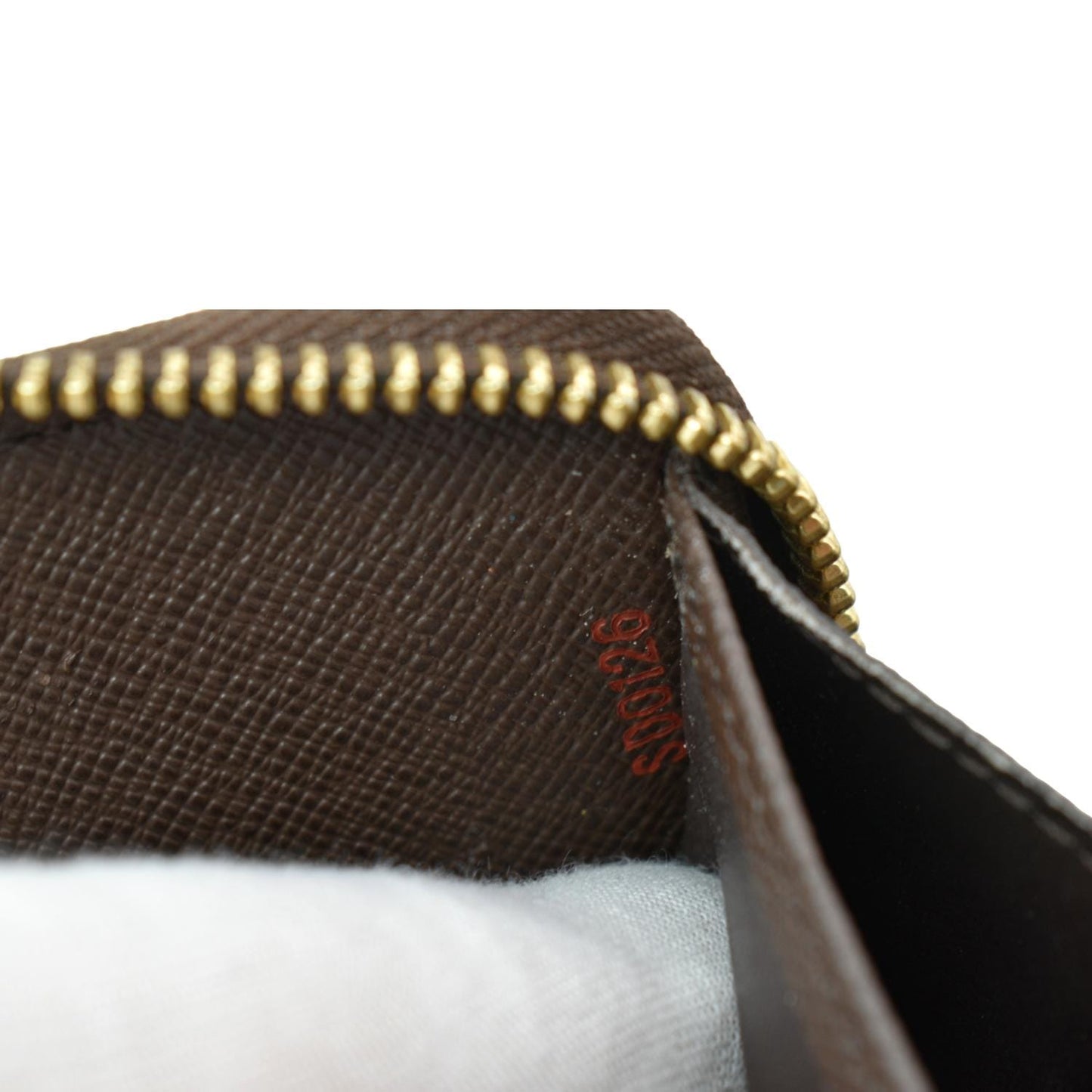 LOUIS VUITTON Zippy Long Damier Ebene Wallet Brown