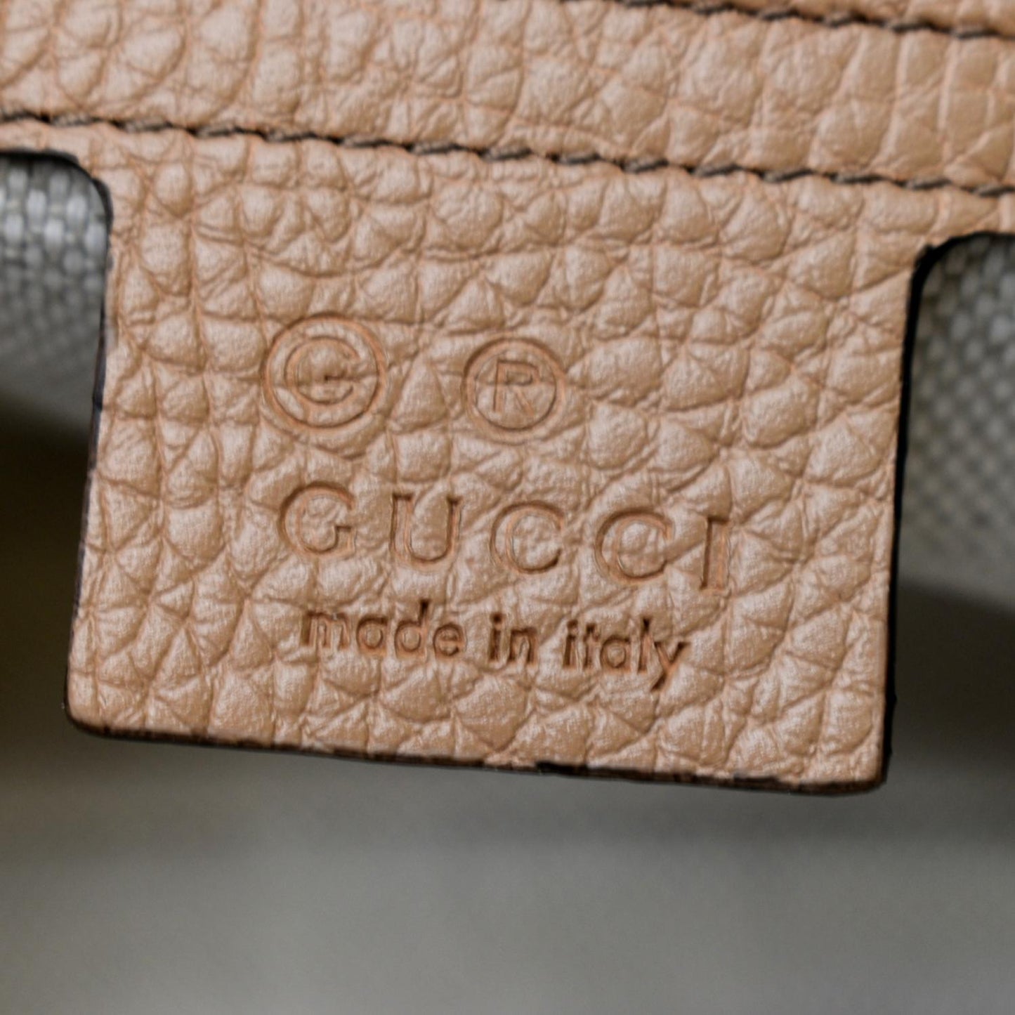 GUCCI Soho Chain Flap Leather Crossbody Bag Brown 536224